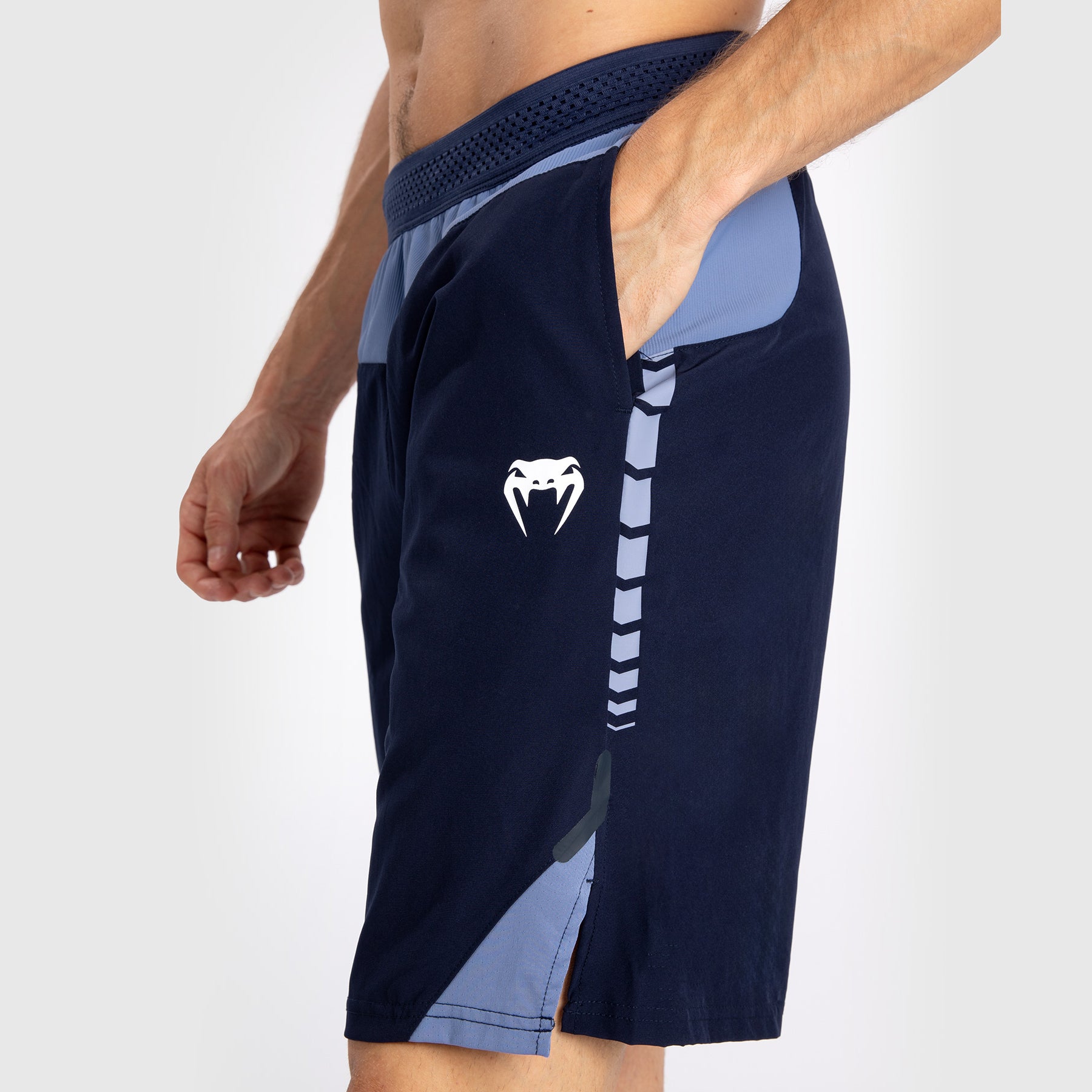 Short de training pour Hommes Venum Tempest - Bleu Marine/Bleu - product-type_Shorts de training