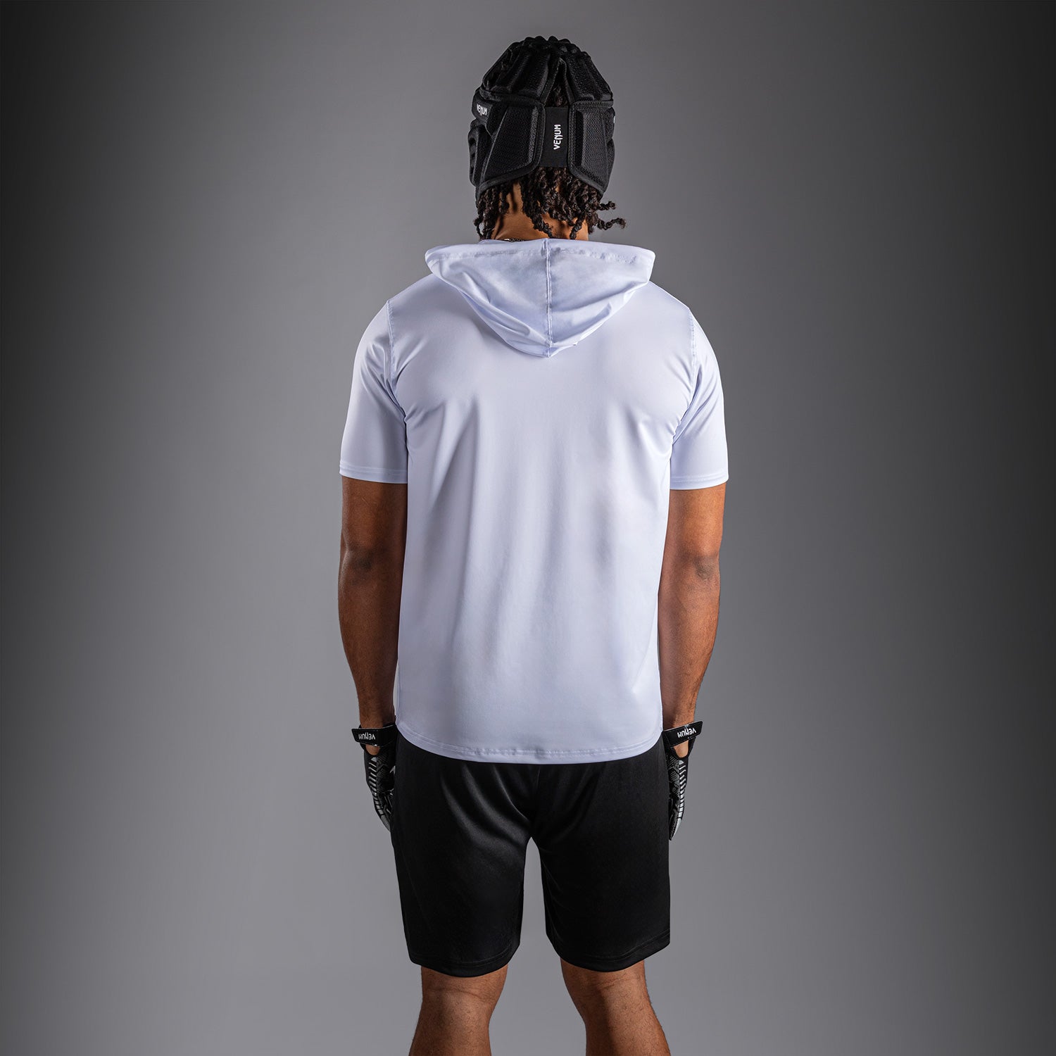 Sweat à capuche à manches courtes Dry Tech Venum Elite - Blanc - product-type_Sweatshirts
