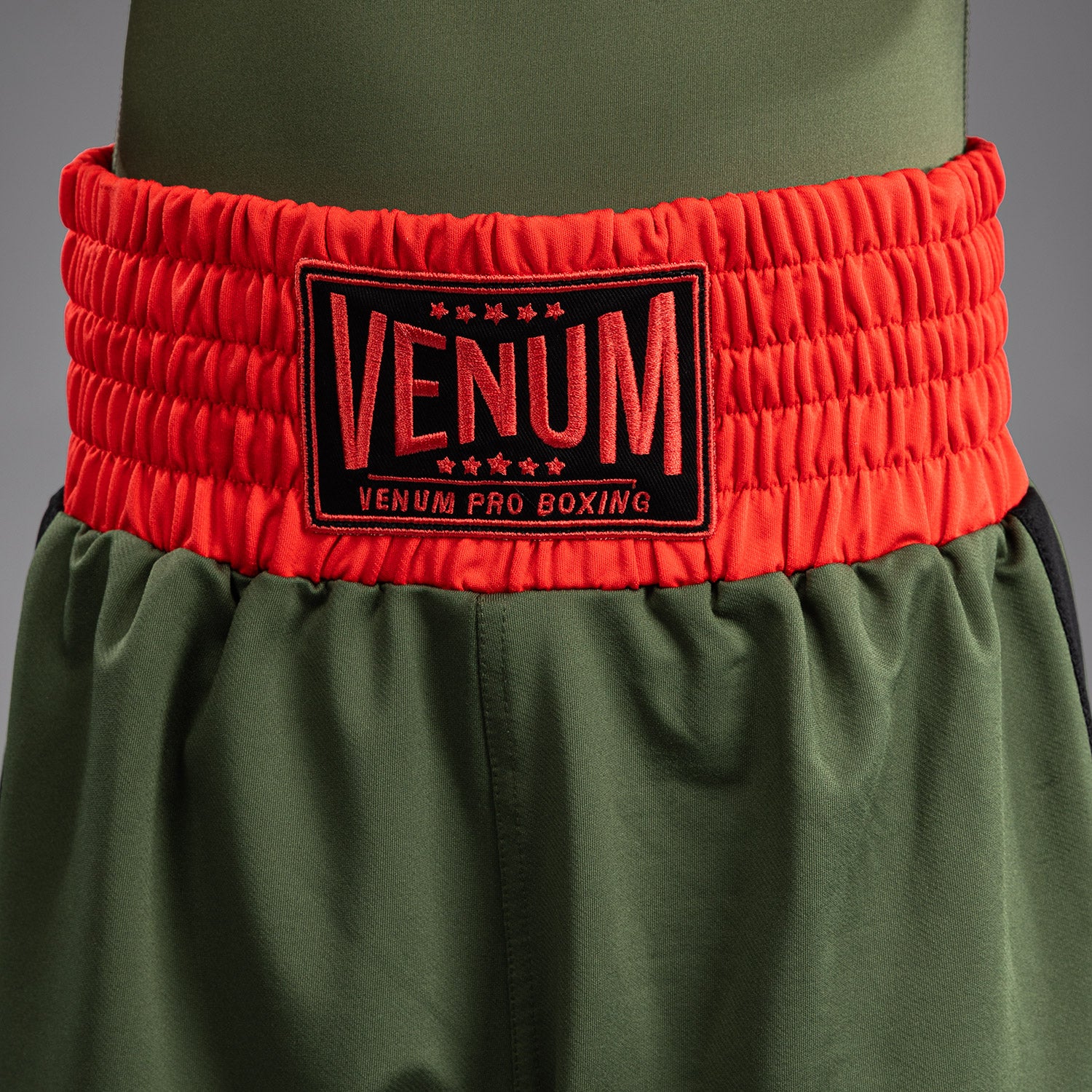 Short de Boxe pour Enfants Venum Classic - Vert militaire/Orange - product-type_Shorts de boxe
