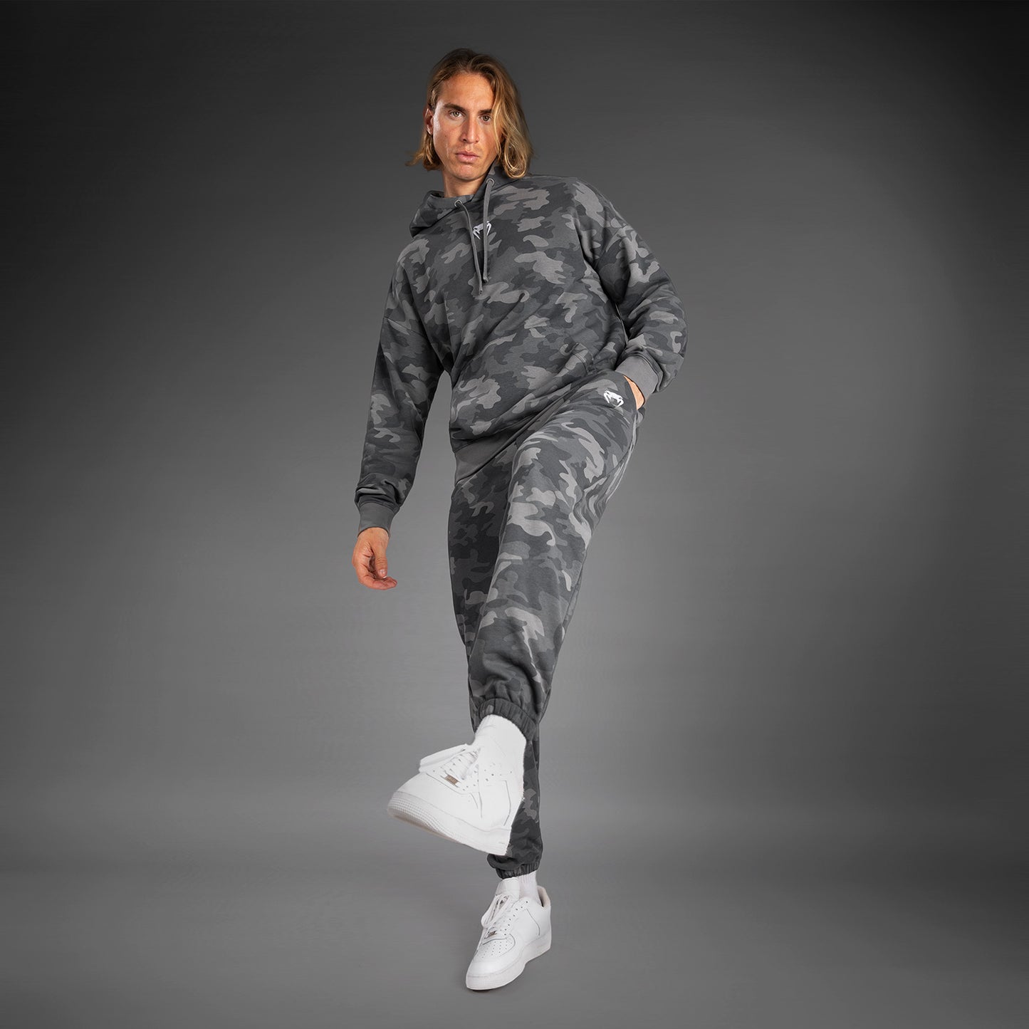 Sweat À Capuche pour Hommes Venum Vortex XL - Camouflage Anthracite - product-type_Sweatshirts