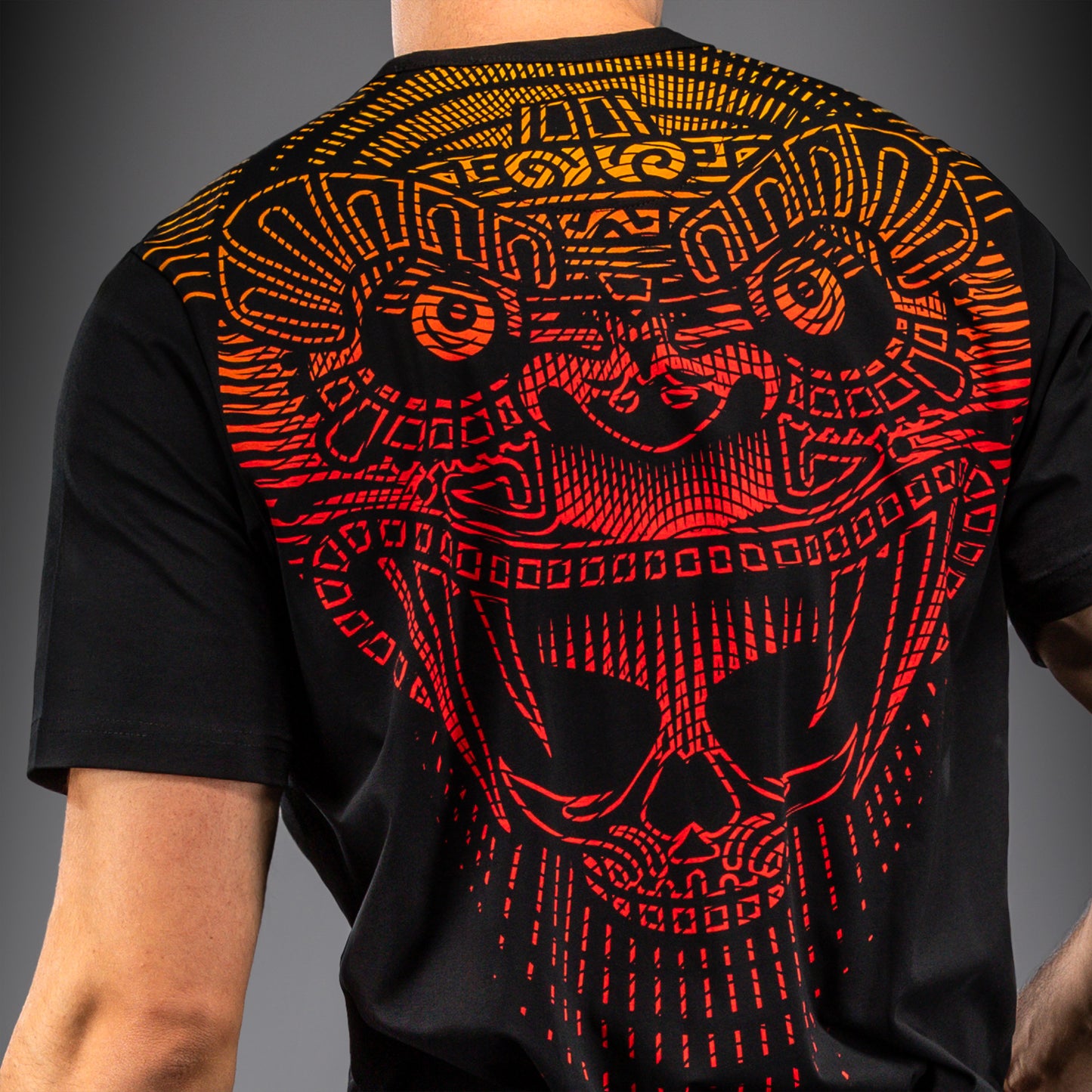 T-shirt Venum Quetzal Fury - Noir/Rouge Fury/Mandarine