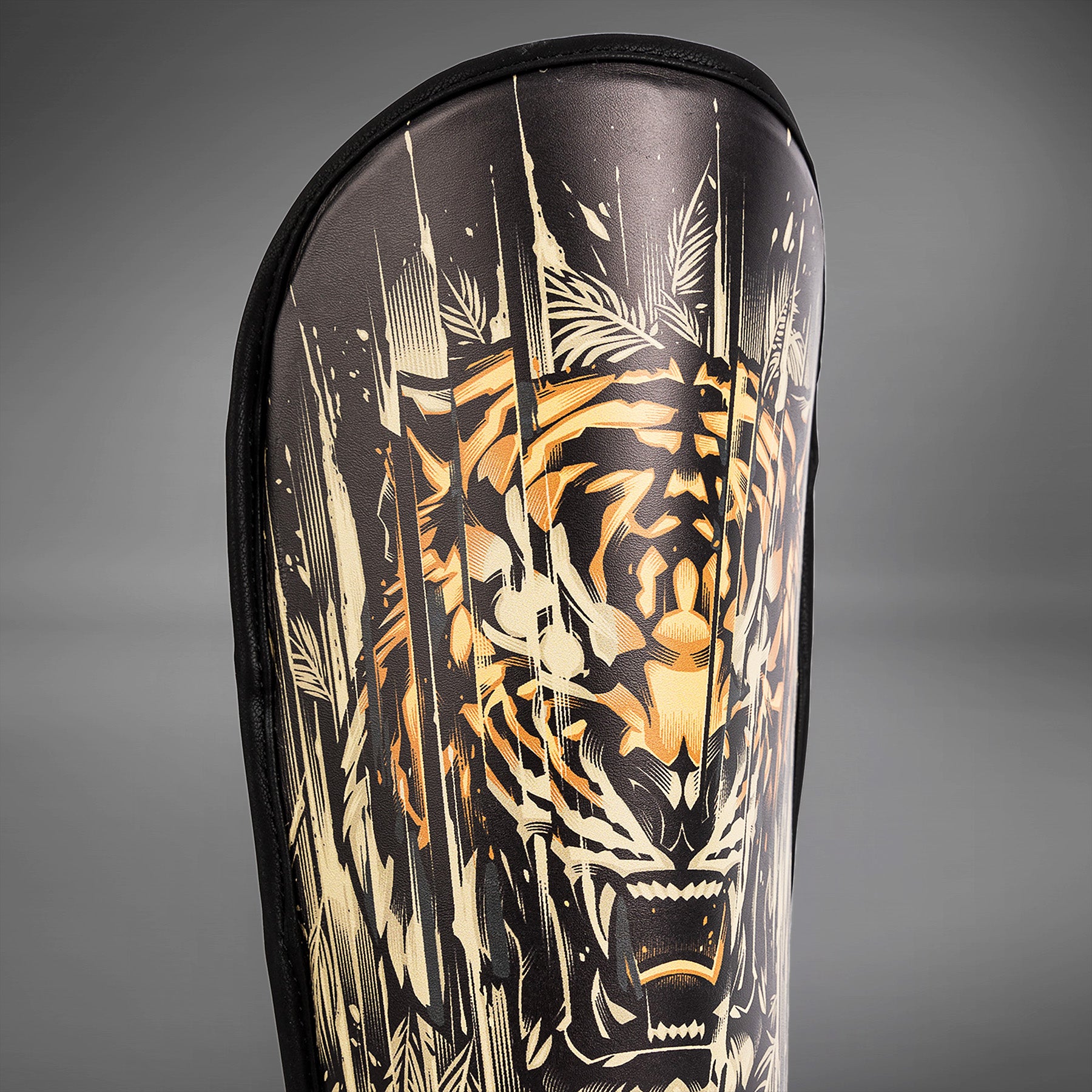 Protège-Tibias Venum Tiger pour Enfants - Noir/Orange Néon - product-type_Protège-tibias