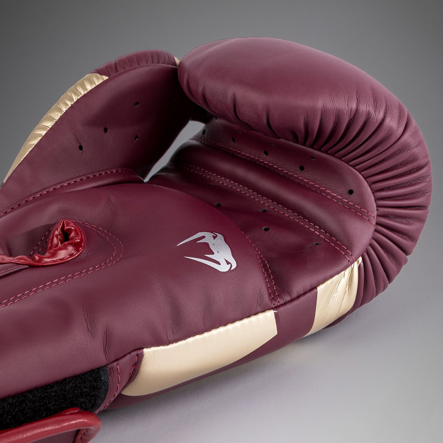 Gants de boxe Venum Elite - Rouge Bordeaux/Or