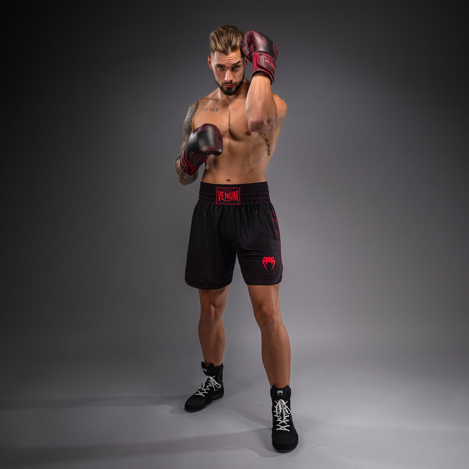Short de Boxe Venum Spectre – Noir/Rouge - product-type_Shorts de boxe
