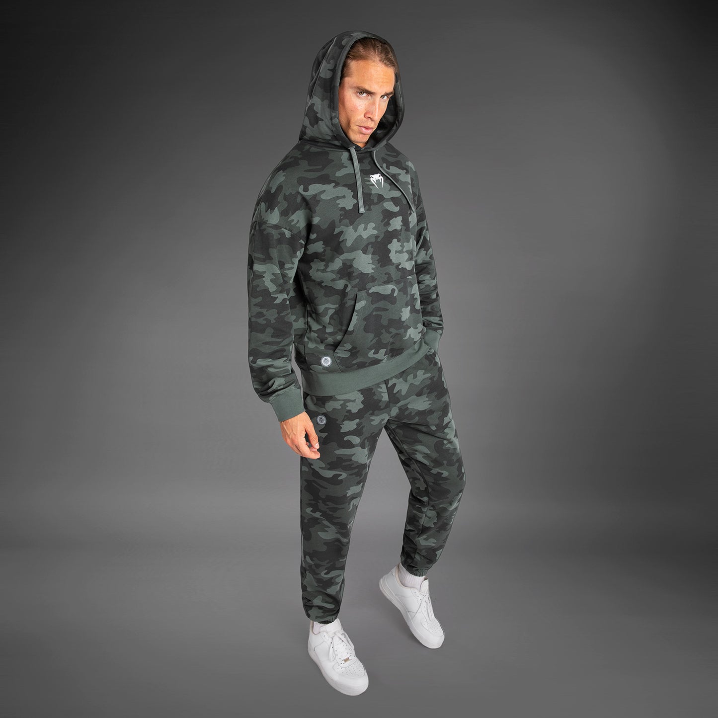 Sweat À Capuche pour Hommes Venum Vortex XL - Camouflage Kaki - product-type_Sweatshirts