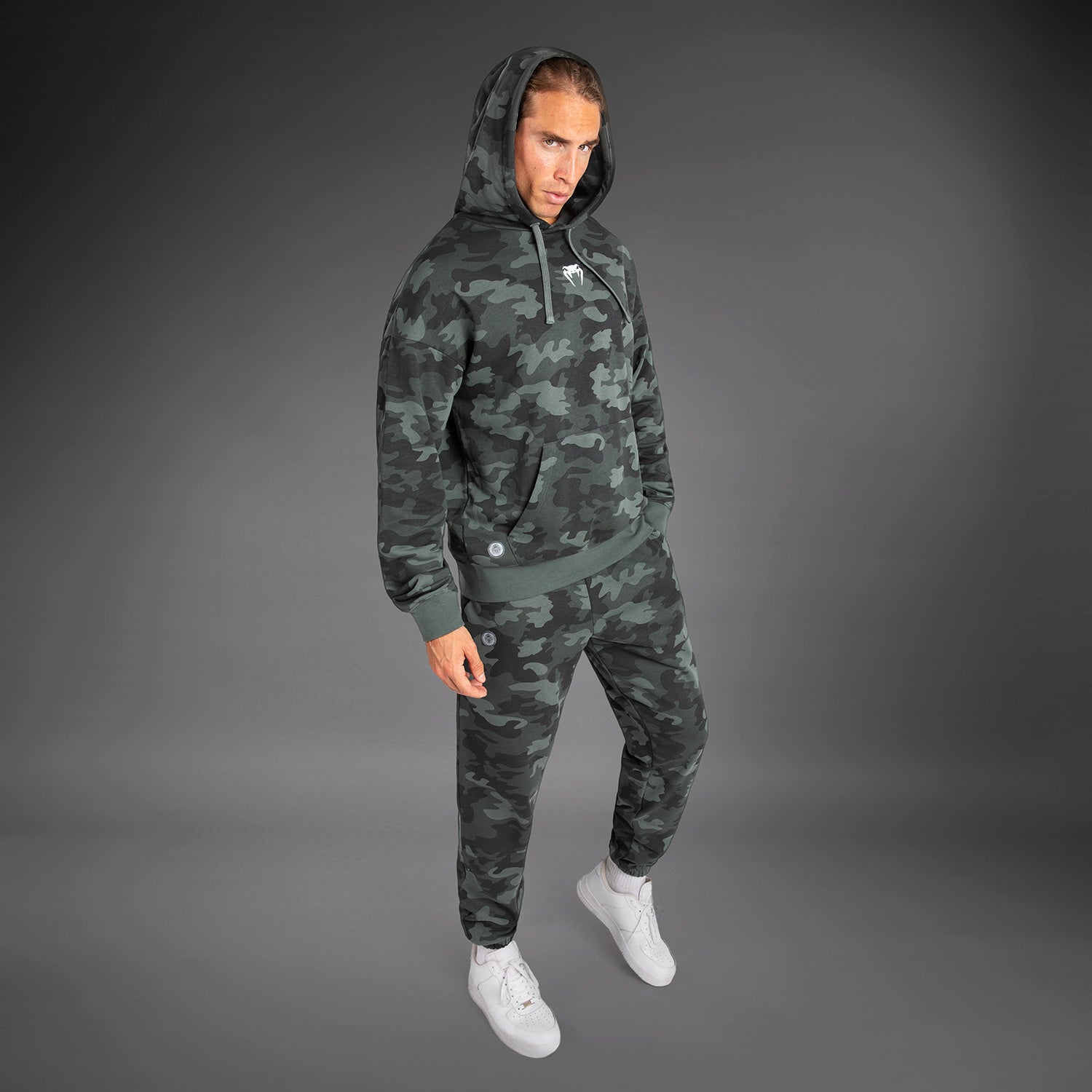 Sweat À Capuche pour Hommes Venum Vortex XL - Camouflage Kaki - product-type_Sweatshirts