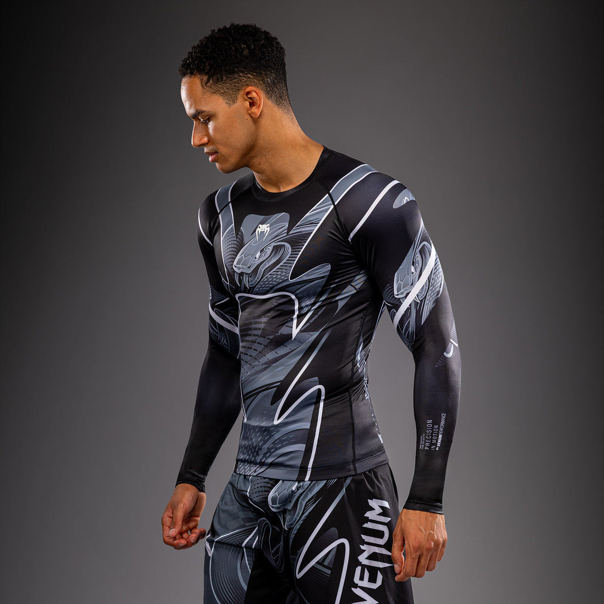Rashguard manches longues Venum Crimson Viper 2.0 - Noir/Gris