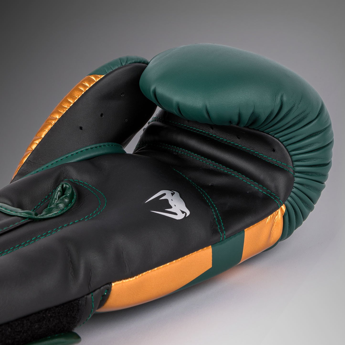 Gants de boxe Venum Elite - Vert/Bronze/Argent