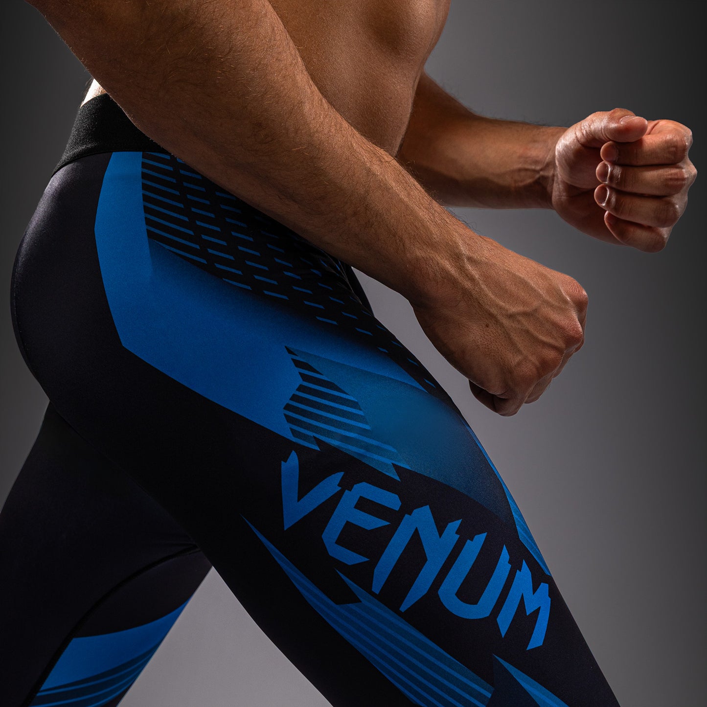 Pantalon de compression Venum No-Gi 6.0 - Noir/Bleu