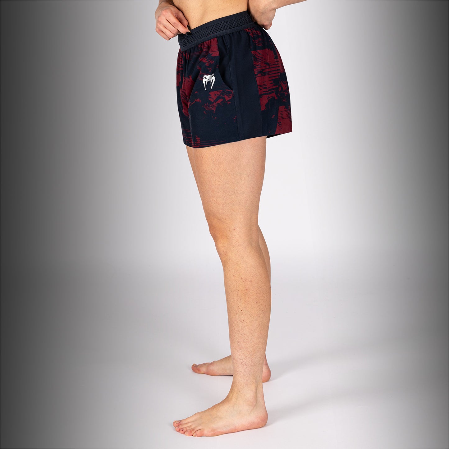 Short Performance Femme UFC Zenith by Venum Authentic Fight Week - Bleu marine/Bordeaux/Argent - product-type_Shorts de training