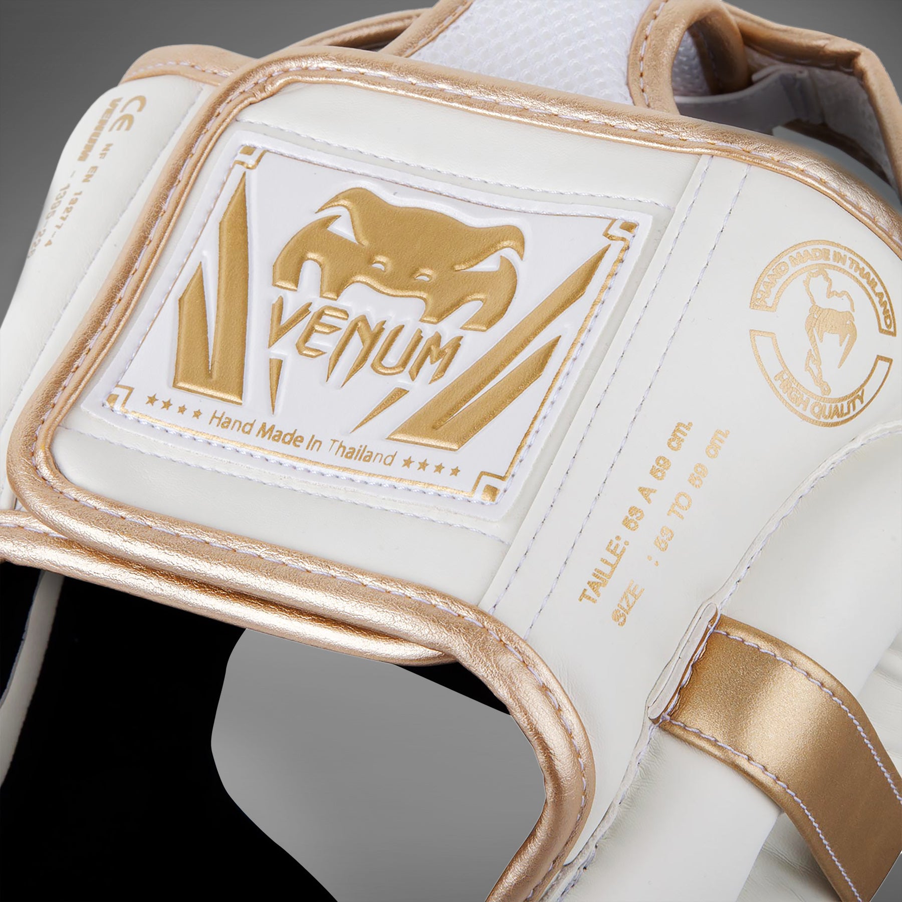 Casque Venum Elite - Blanc/Doré - product-type_Casques de boxe