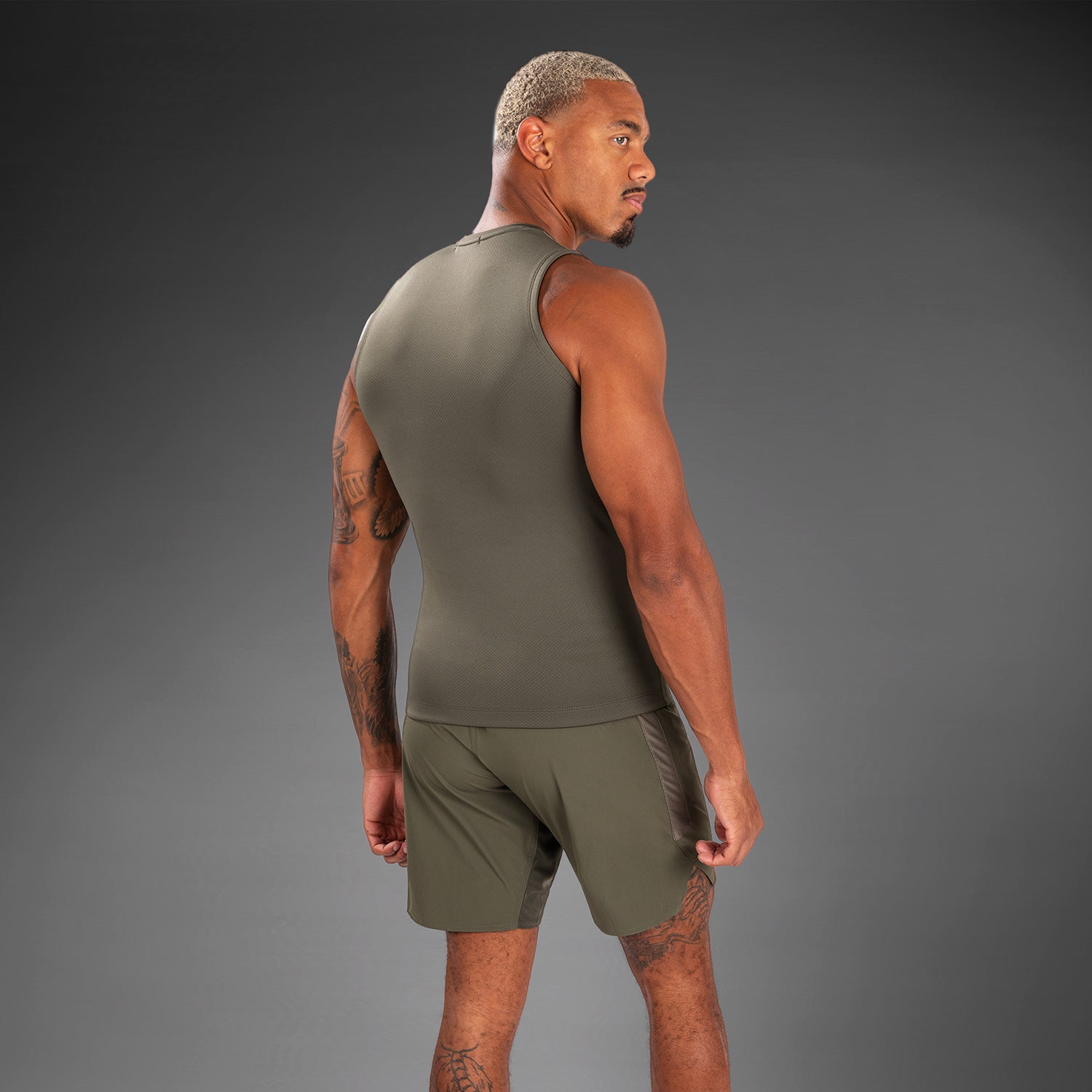 Rashguard sans manches pour hommes Venum Contender - Kaki - product-type_T-Shirts de Compression