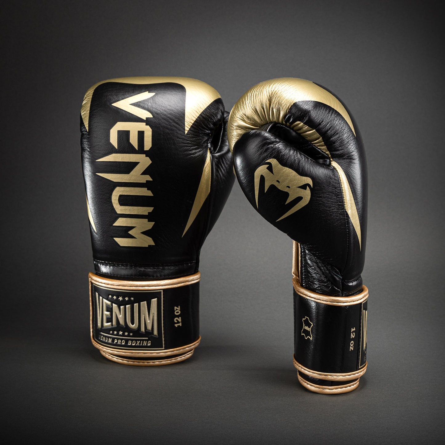 Gants de boxe Venum Hammer Pro avec velcro - Noir/Or - product-type_Gants de boxe