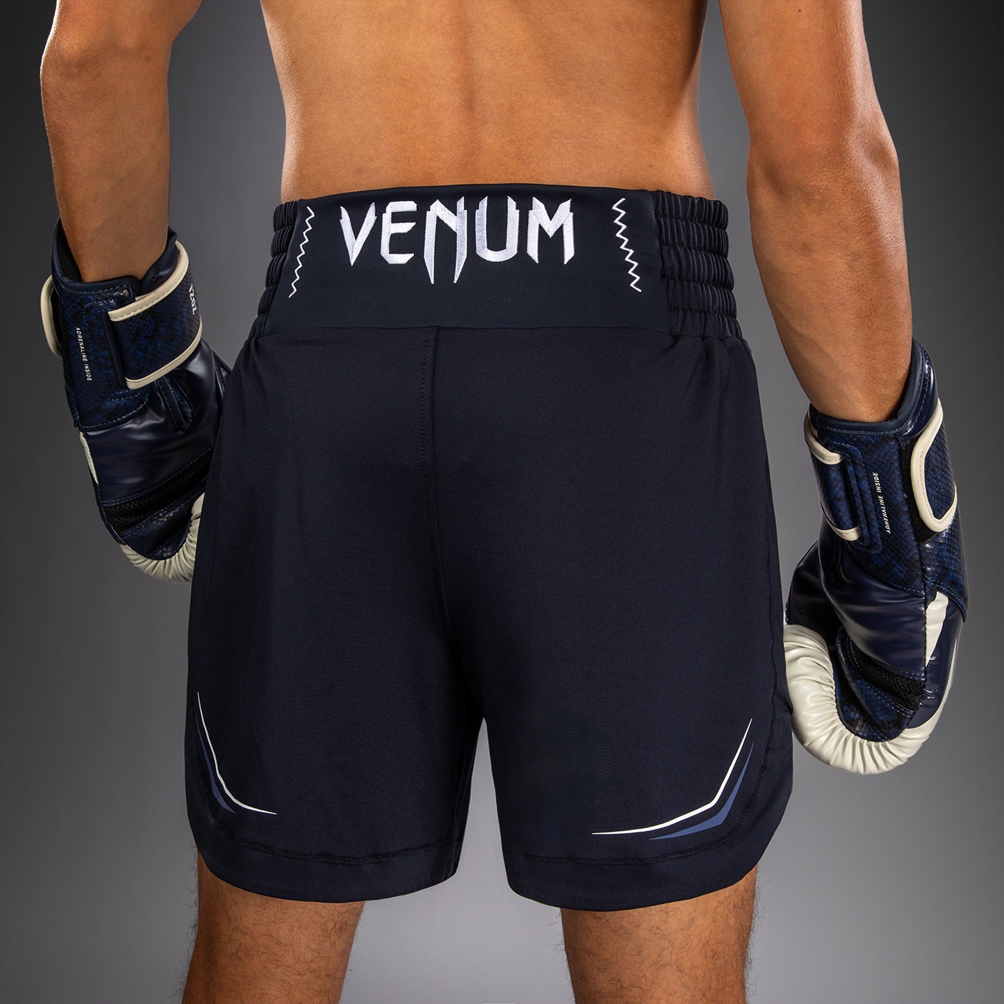 Short de Boxe Venum G-Core - Bleu Marine/Blanc