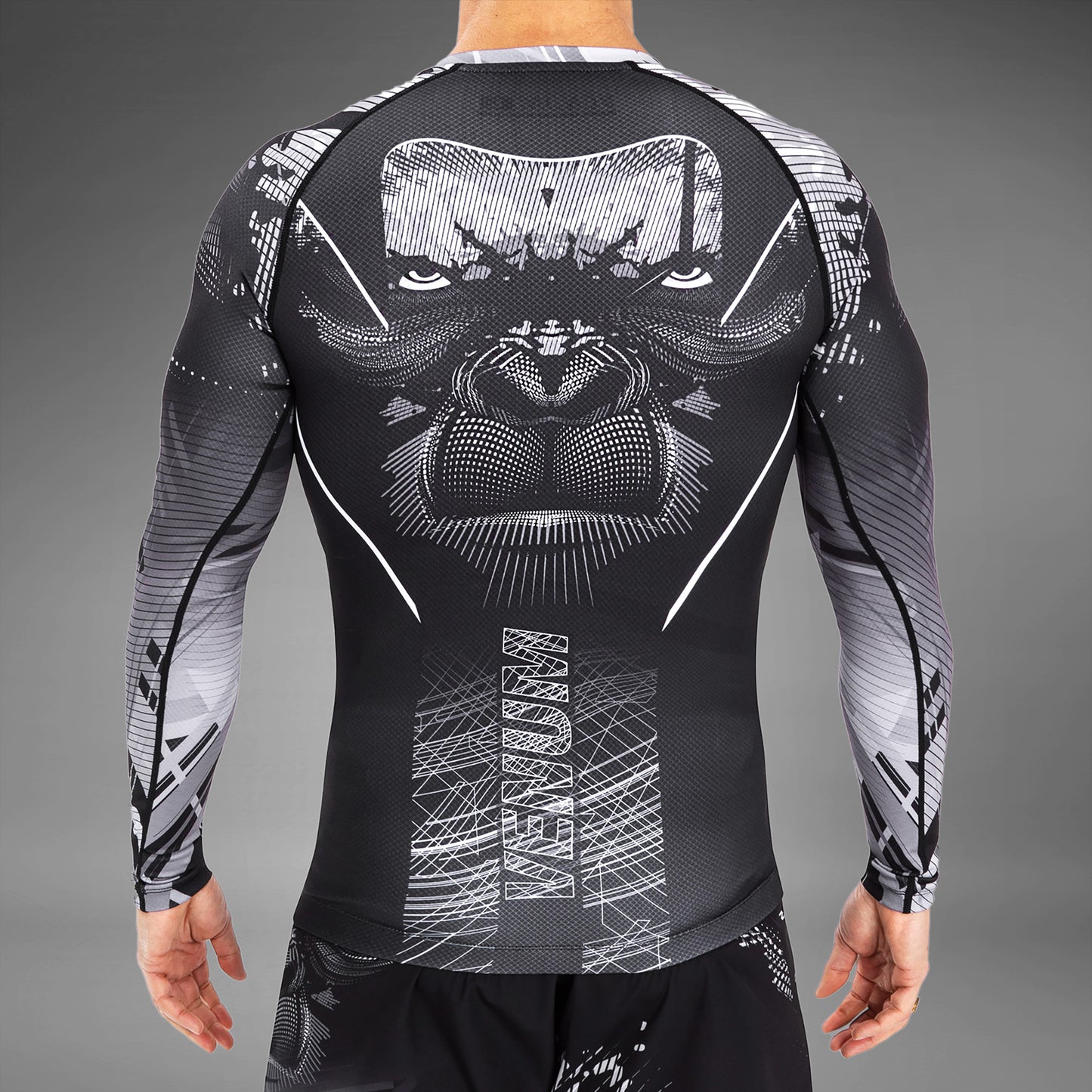 Rashguard Manches Longues Venum Gorilla Jungle - Noir/Blanc - product-type_T-Shirts de Compression