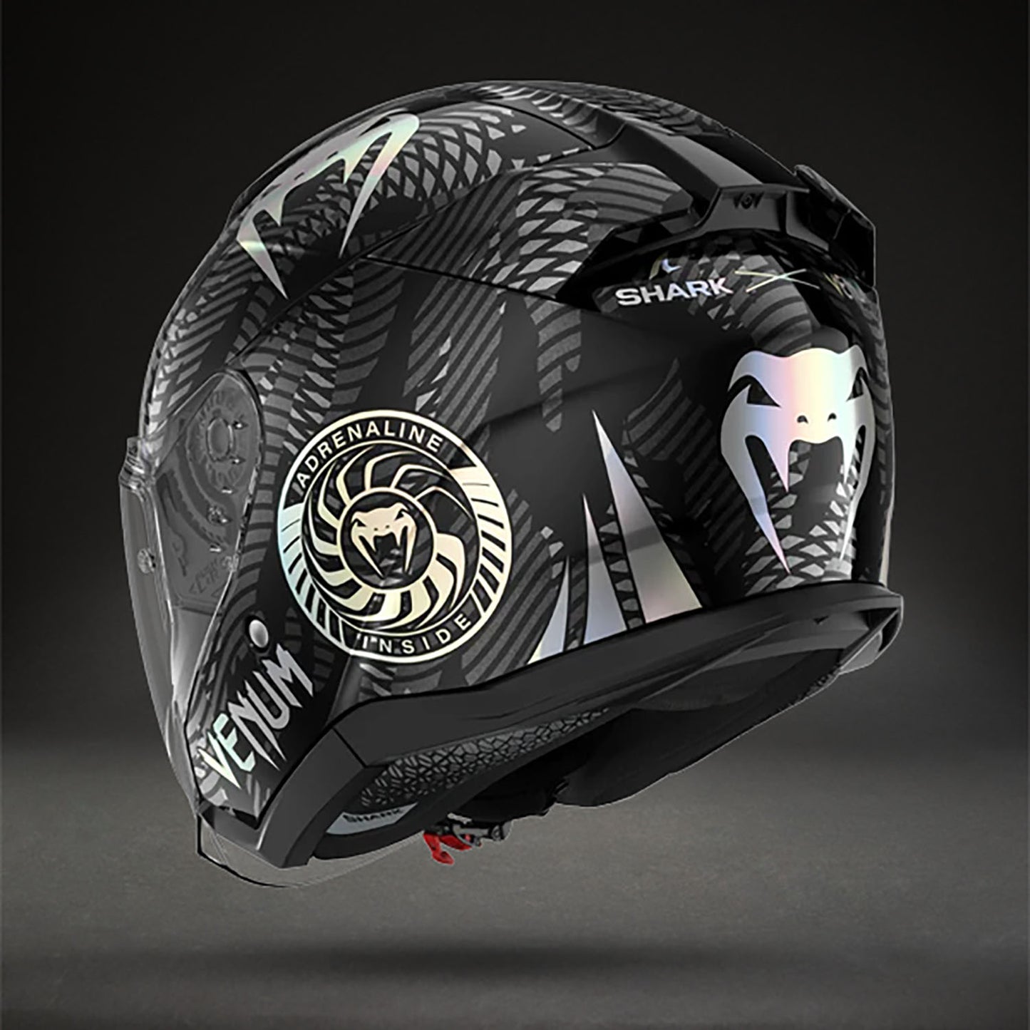 Casque de Moto Venum x Shark SKWAL JET – Noir Chromé Anthracite - product-type_Casque de Moto