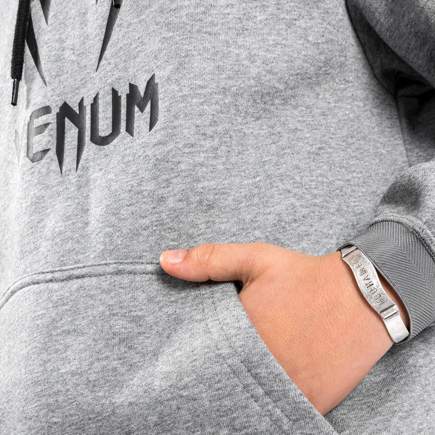 Sweatshirt à Capuche Venum Classic - Pour Enfants - Gris Chiné Clair - product-type_Sweatshirts