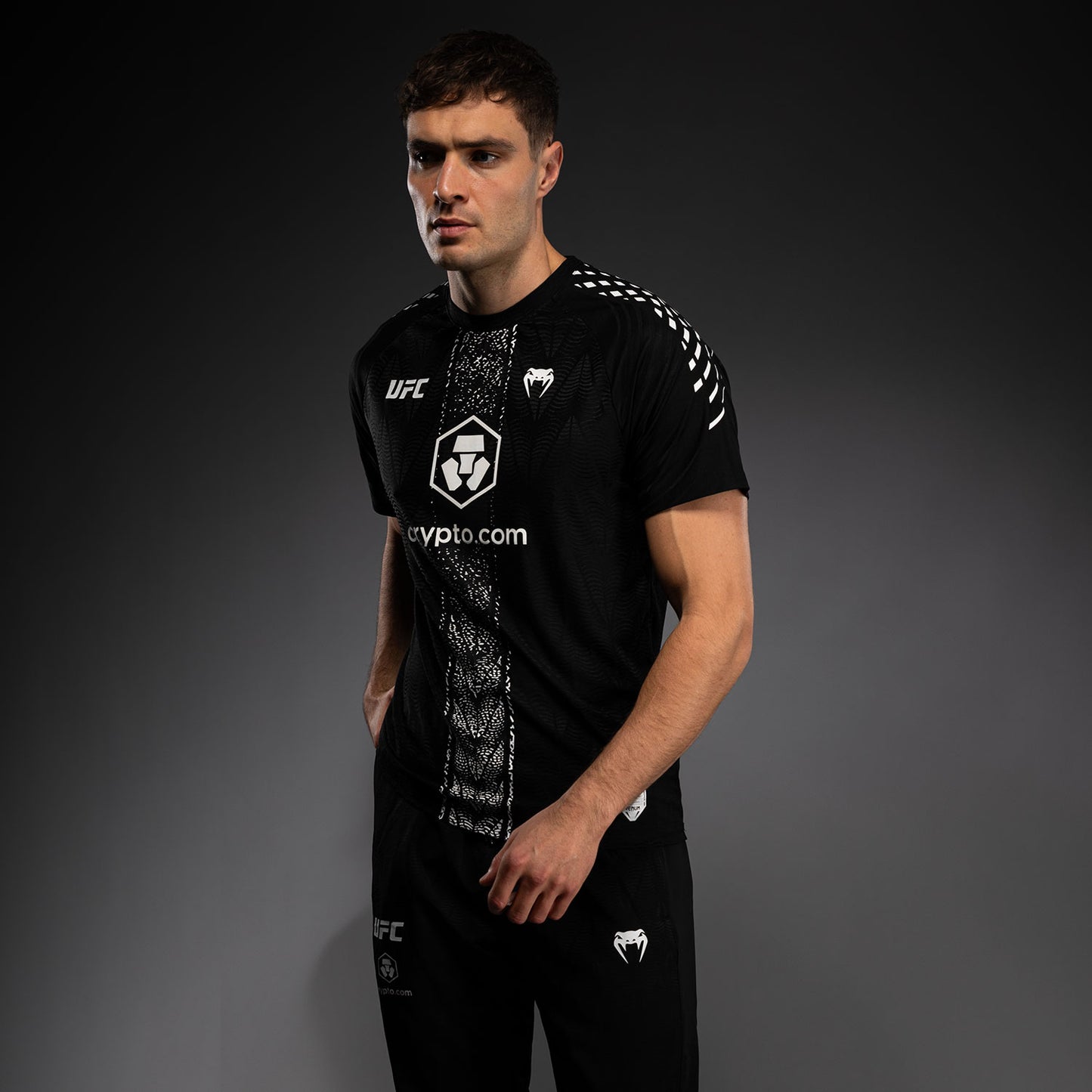 Maillot Officiel Walkout Homme Personnalisé UFC Zenith by Venum Authentic Fight Night - Noir