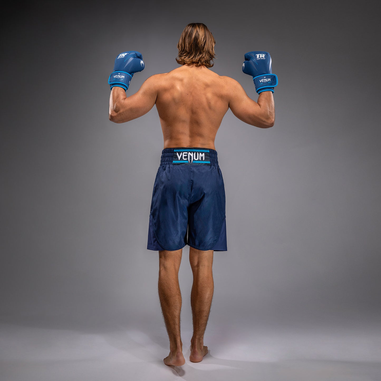 Short de Boxe Venum x Top Rank Original pour Hommes - Bleu Marine - product-type_Shorts de boxe
