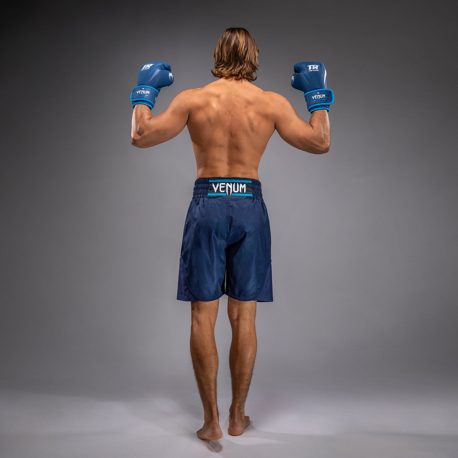 Short de Boxe Venum x Top Rank Original pour Hommes - Bleu Marine - product-type_Shorts de boxe