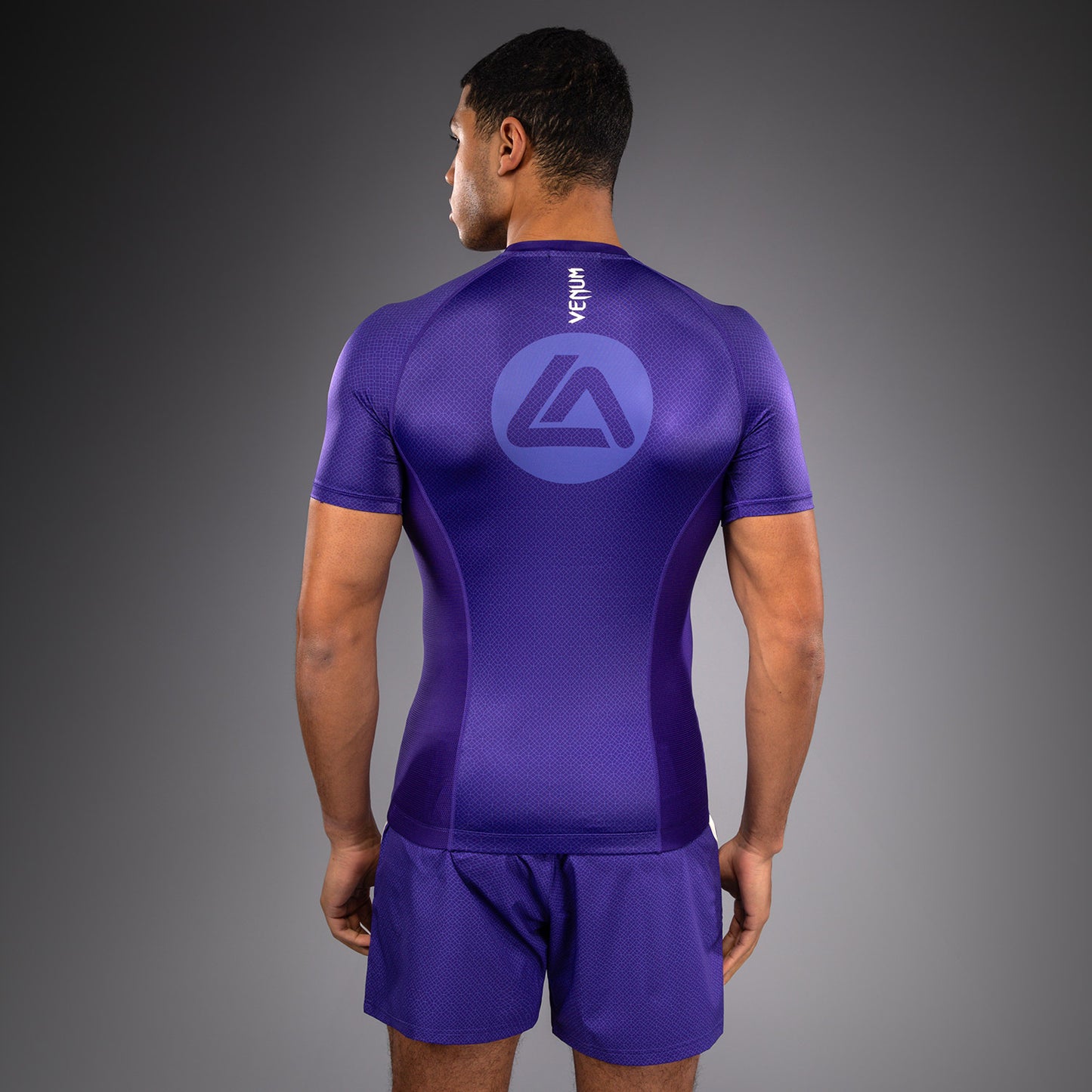 Rashguard à Manches Courtes Venum x Roger Gracie Academy - Violet - product-type_T-Shirts de Compression