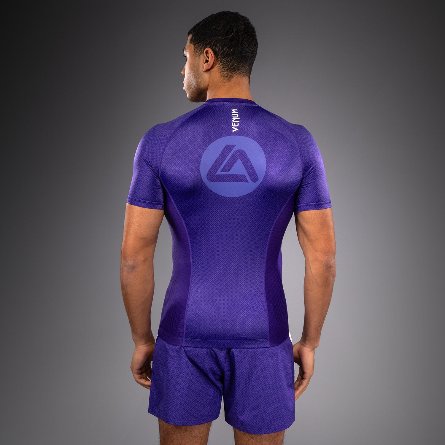Rashguard à Manches Courtes Venum x Roger Gracie Academy - Violet - product-type_T-Shirts de Compression