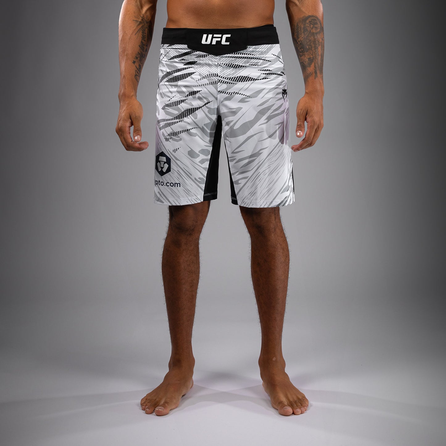 Shorts de Combat pour Hommes UFC Fusion by Venum Authentic Fight Night - Coupe Longue - Blanc - product-type_Shorts de MMA