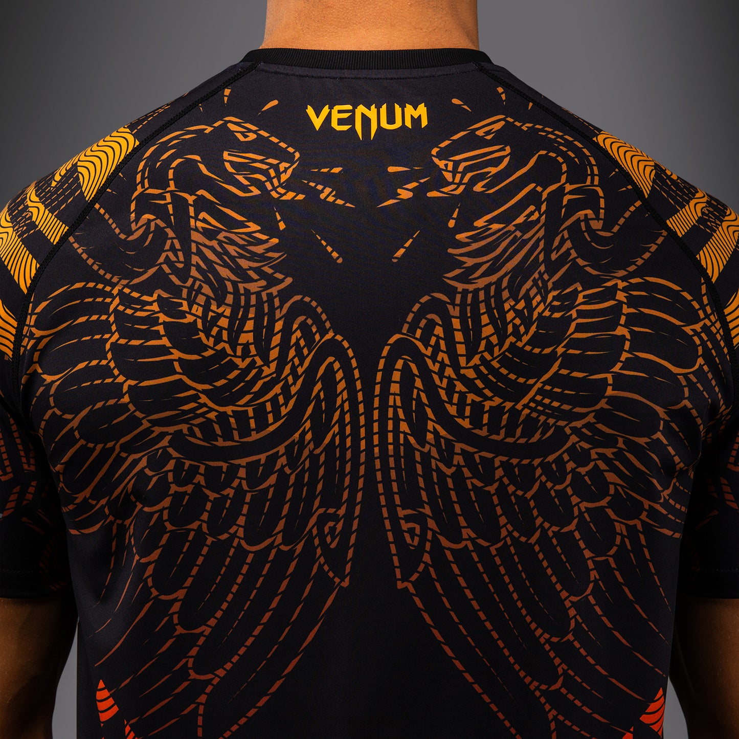 T-shirt Dry-Tech Venum Quetzal Fury - Noir/Rouge Fury/Mandarine