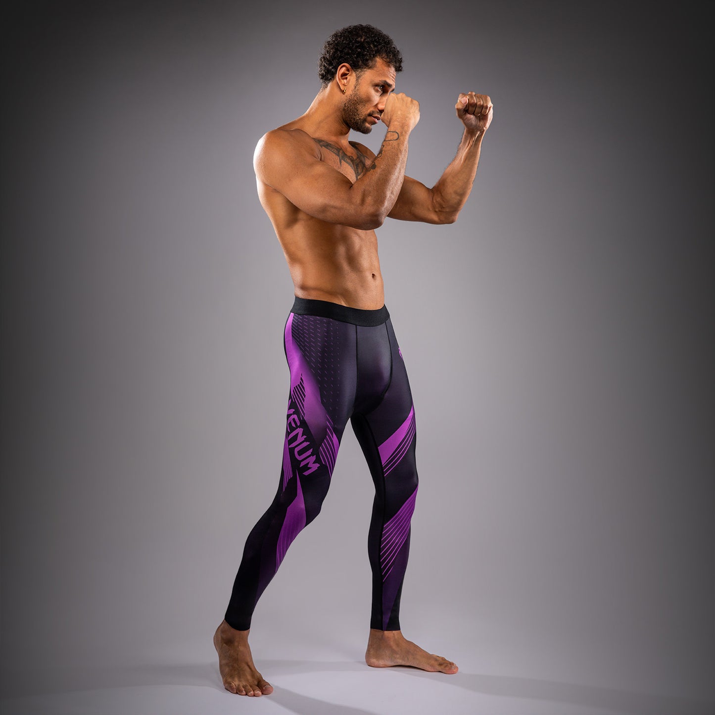 Pantalon de compression Venum No-Gi 6.0 - Noir/Violet