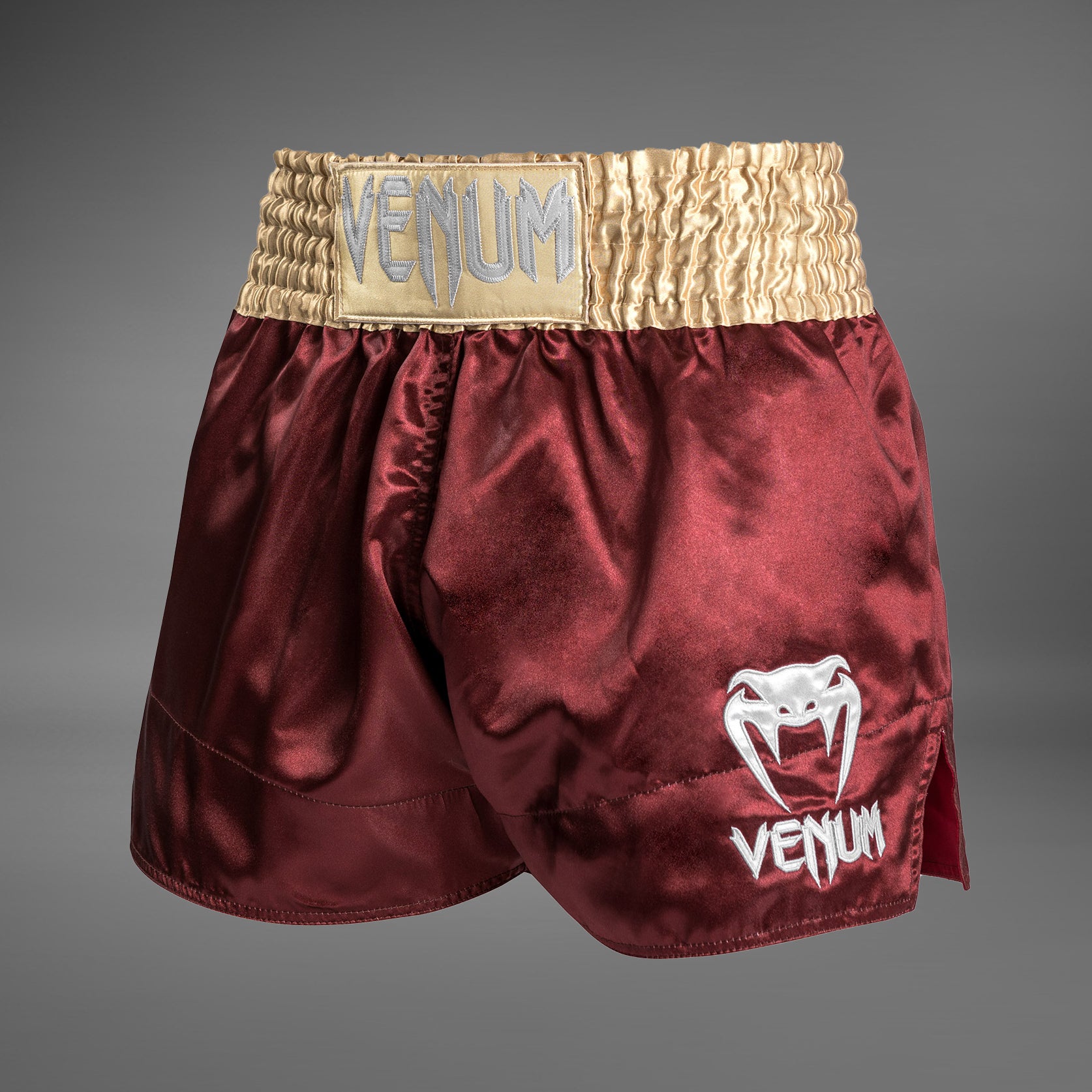 Venum Classic Short Muay Thai - Bordeaux/Or/Blanc - product-type_Shorts de Muay Thai