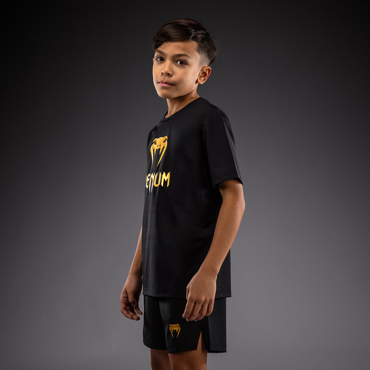 T-shirt Dry Tech Pour Enfant Venum Classic - Noir/Or