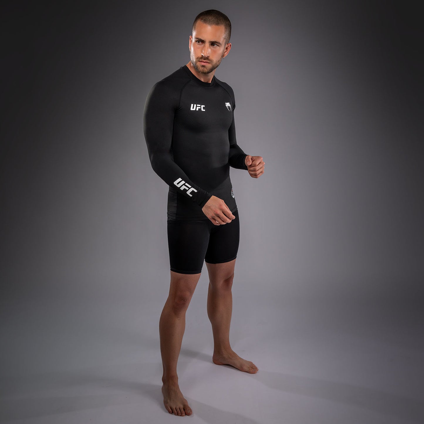 Rashguard à Manches Longues Technique pour Homme Venum UFC Unity by Venum Authentic Fight Week - Noir