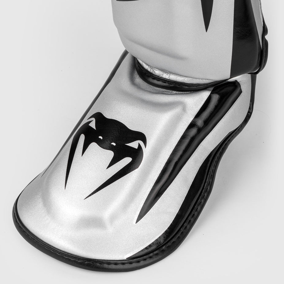 Protège-tibias Venum Elite - Argent/Noir - product-type_Protège-tibias
