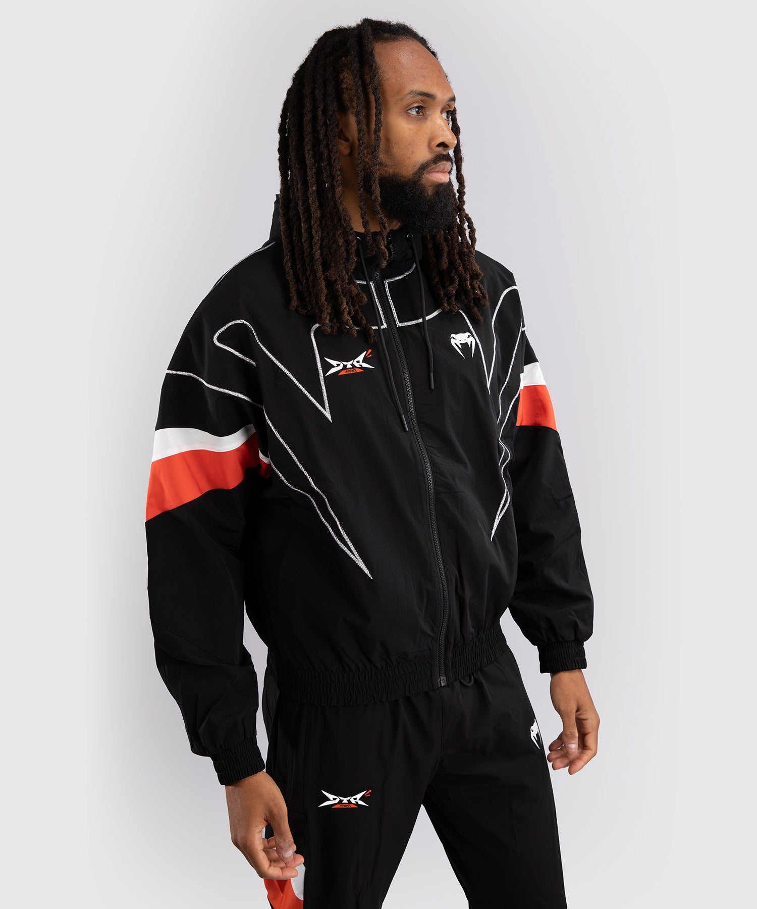 Veste de survêtement Venum x DTR Fight Attack 90 - Noir/Orange - product-type_Vestes