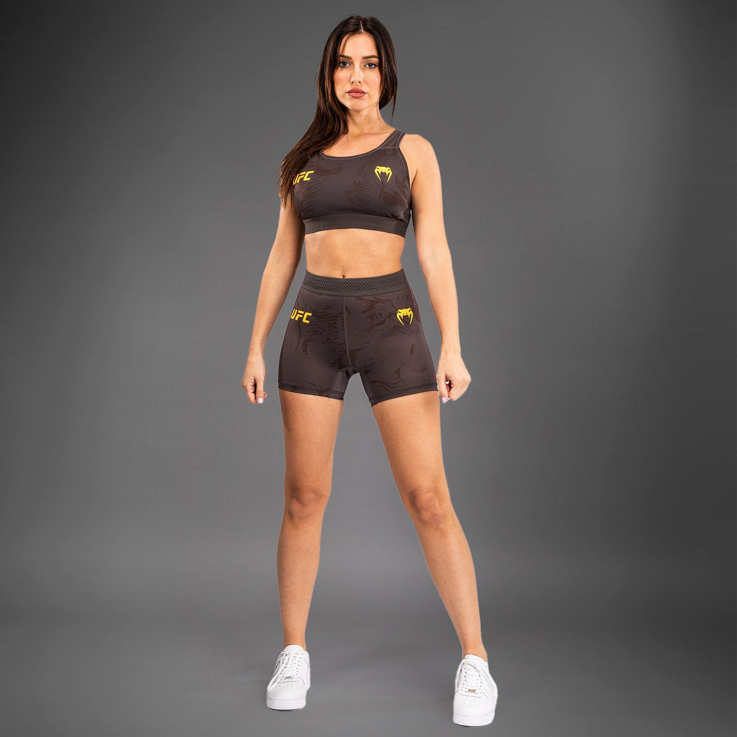 Short de compression pour Femmes UFC Fusion by Venum Fight Week - Marron Terrestre - product-type_Shorts de compression