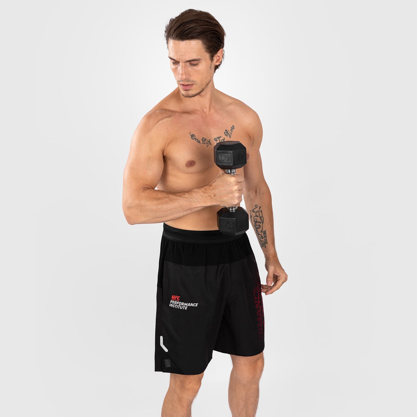 Short de performance pour hommes UFC Venum Performance Institute 2.0 - Noir/Rouge - product-type_Shorts de training