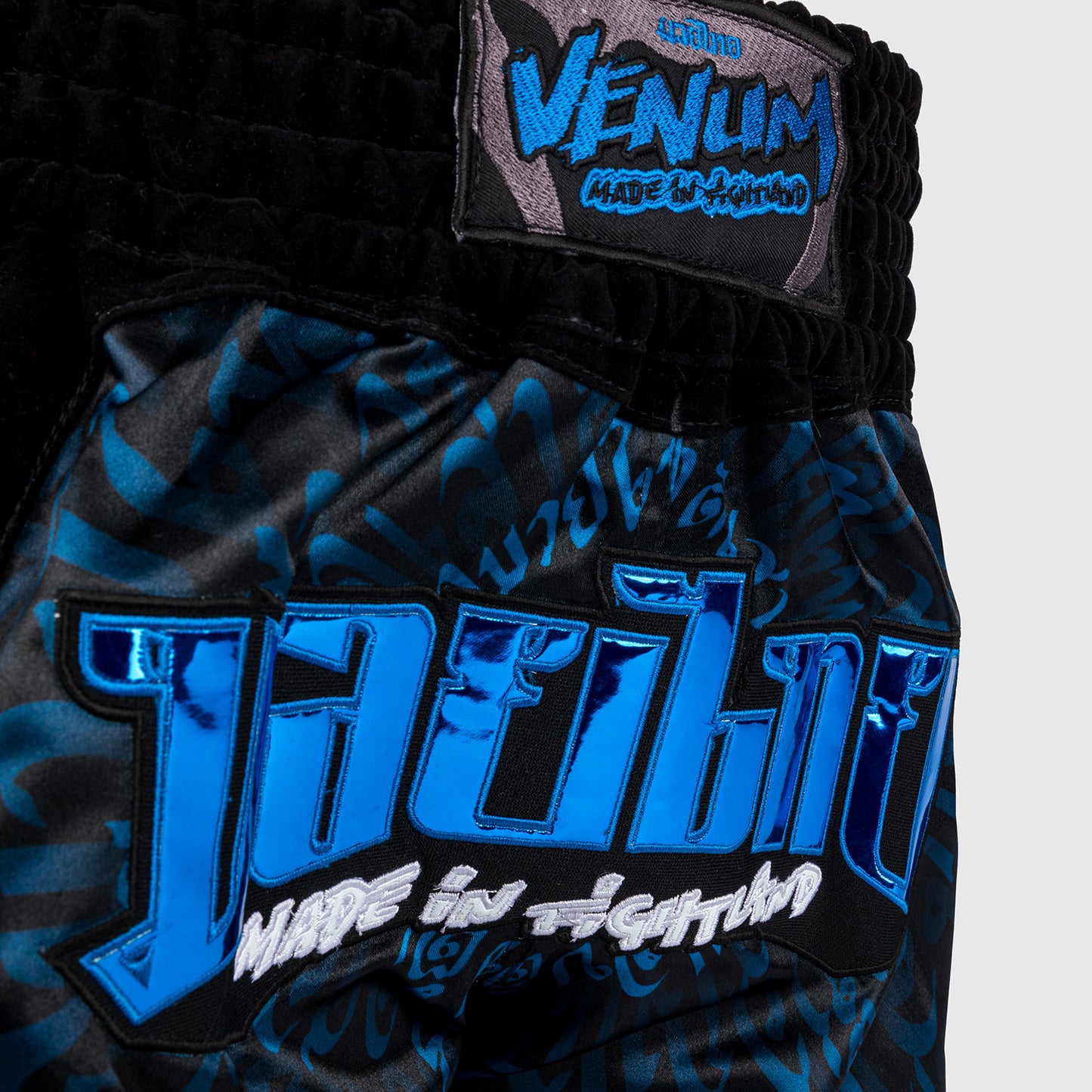 Short de Muay Thai Venum Attack - Noir/Bleu - product-type_Shorts de Muay Thai