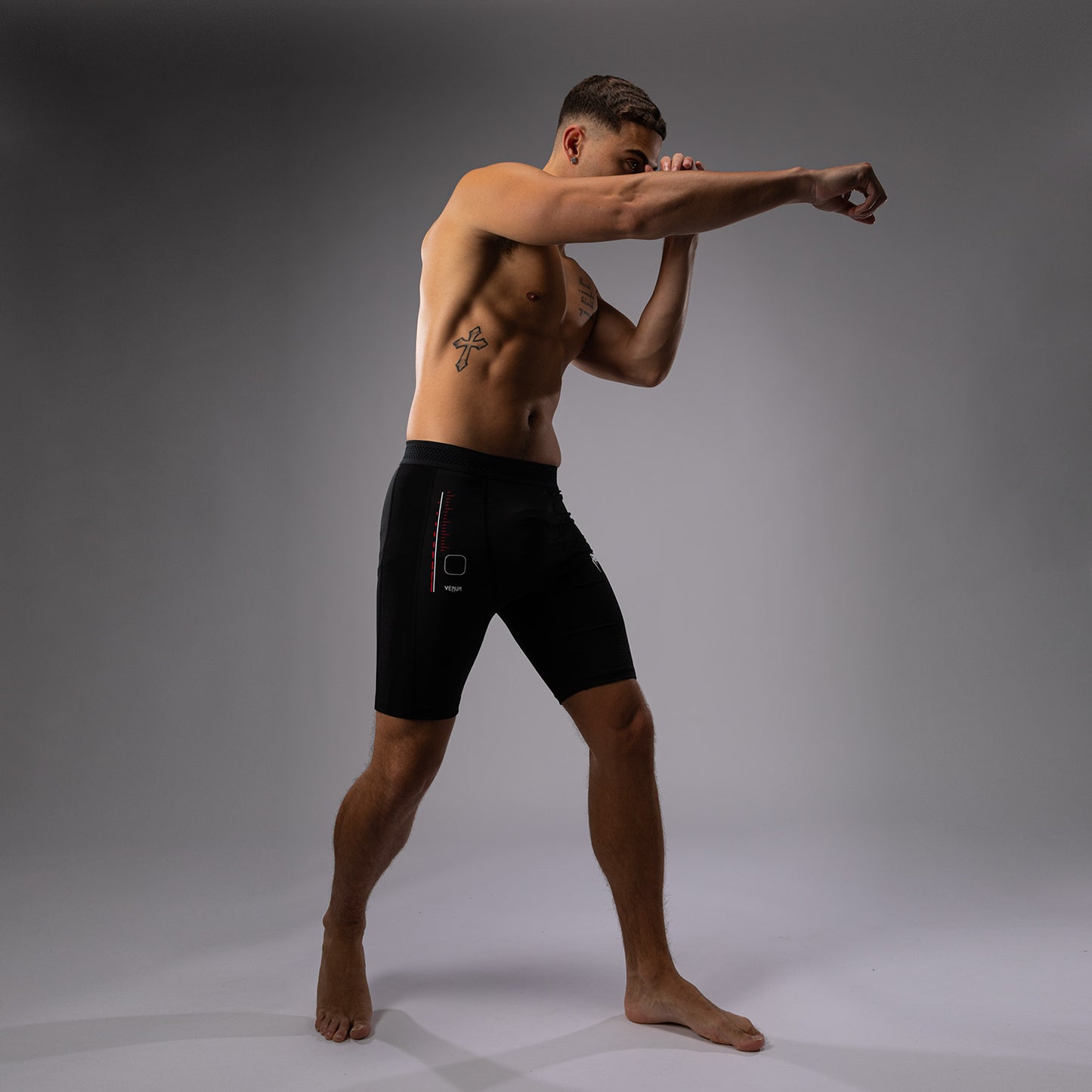 Short de compression Venum Tactical XT- Noir/Rouge Feu - product-type_Shorts de compression