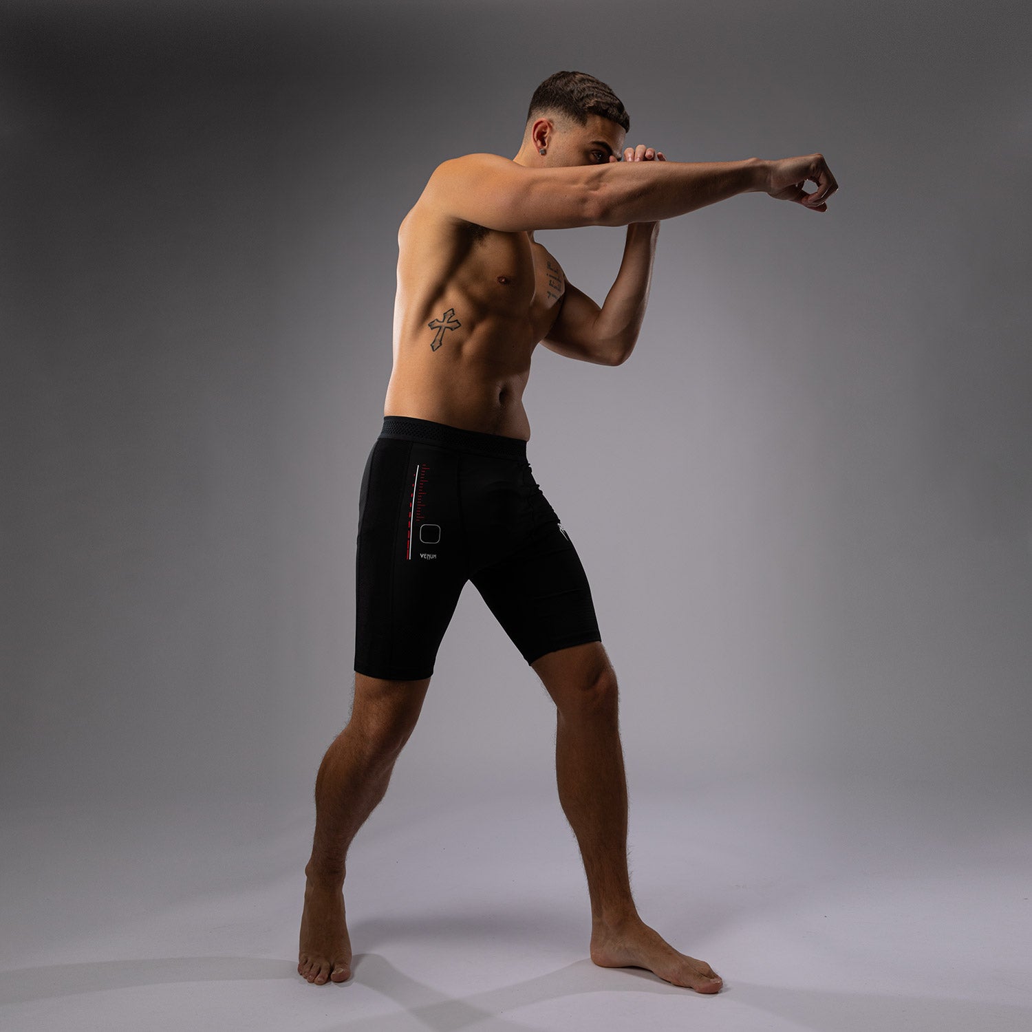 Short de compression Venum Tactical XT- Noir/Rouge Feu - product-type_Shorts de compression