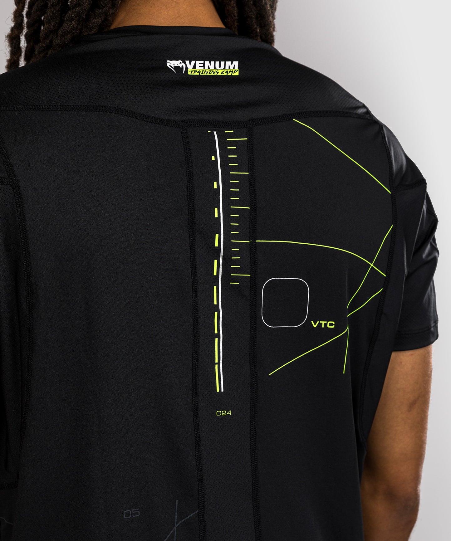 T-shirt Dry Tech Venum Training Camp 4.0 - Noir/Vert fluo - product-type_T-Shirts Dry Tech