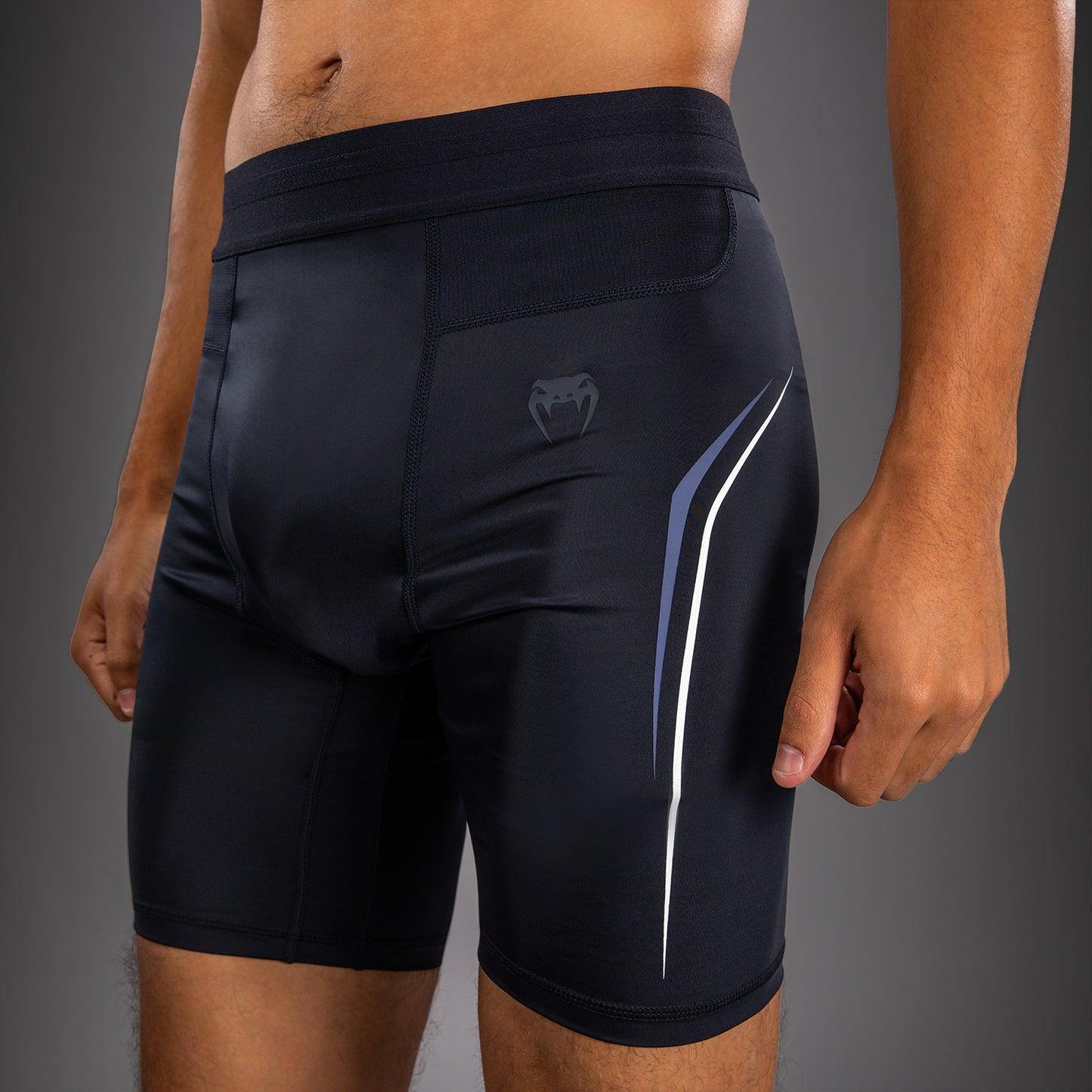 Short de Compression Venum G-Core - Bleu Marine/Blanc