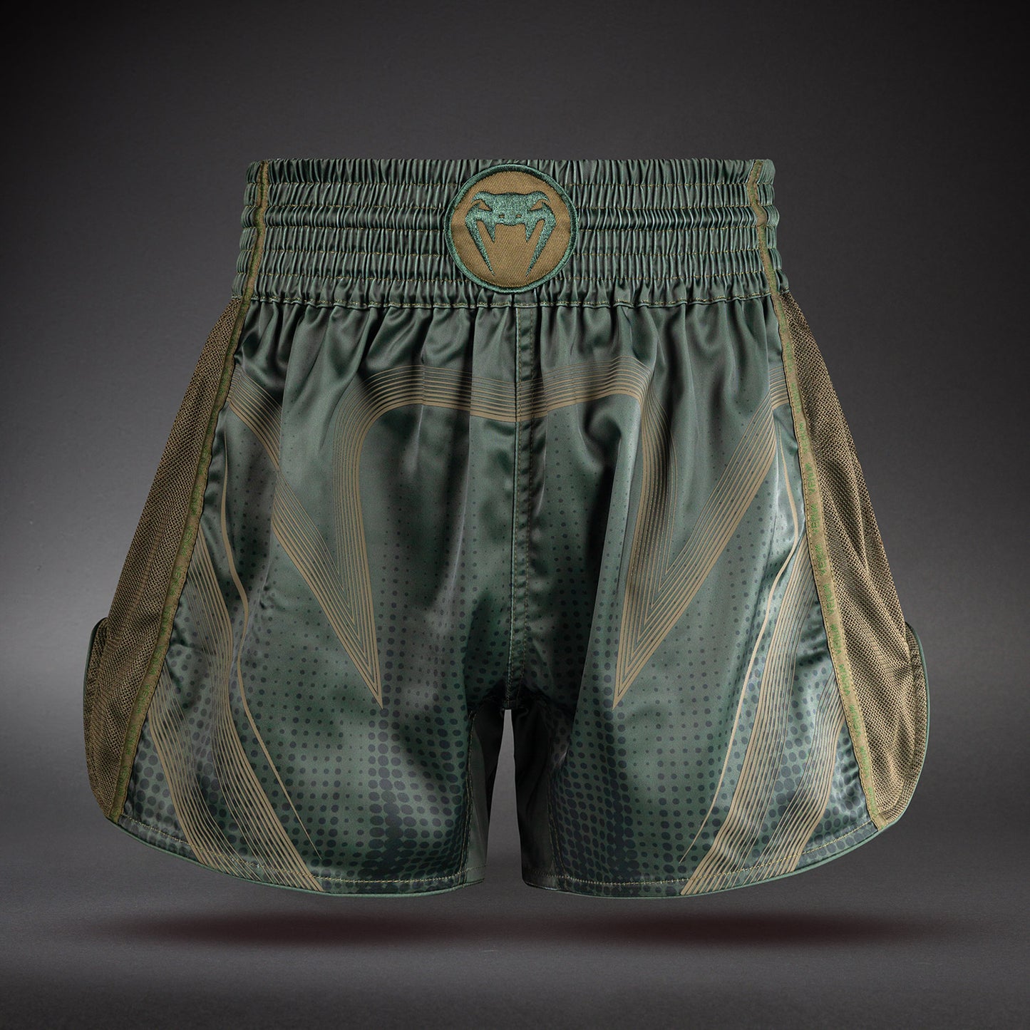 Short de Muay Thaï Venum Stealth – Kaki/Vert Foncé - product-type_Shorts de Muay Thai