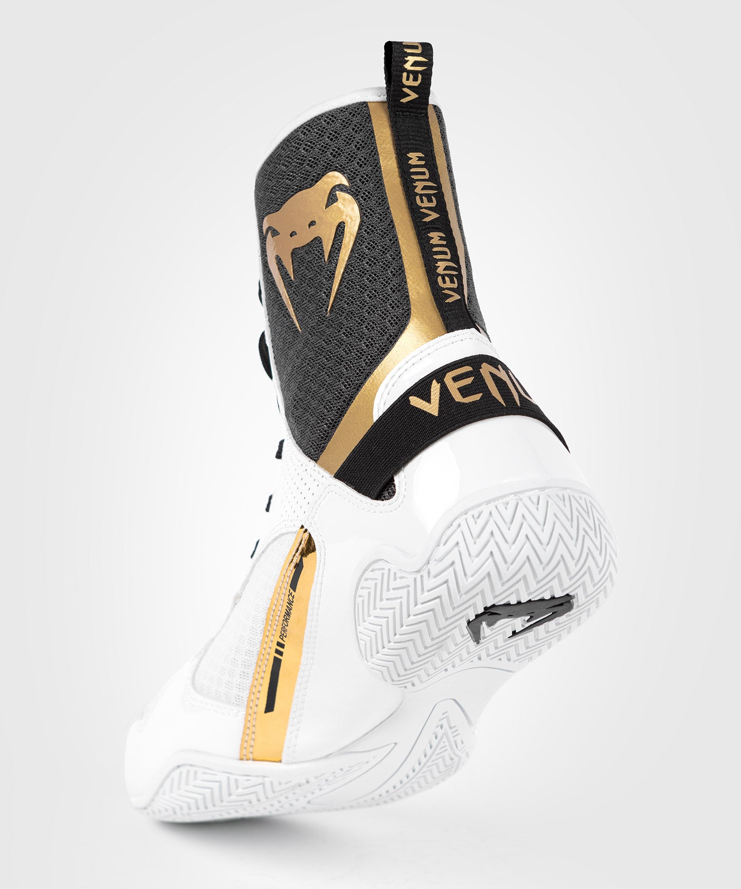 Chaussure de Boxe Venum Elite - Blanc/Noir/Or - product-type_Chaussures de boxe