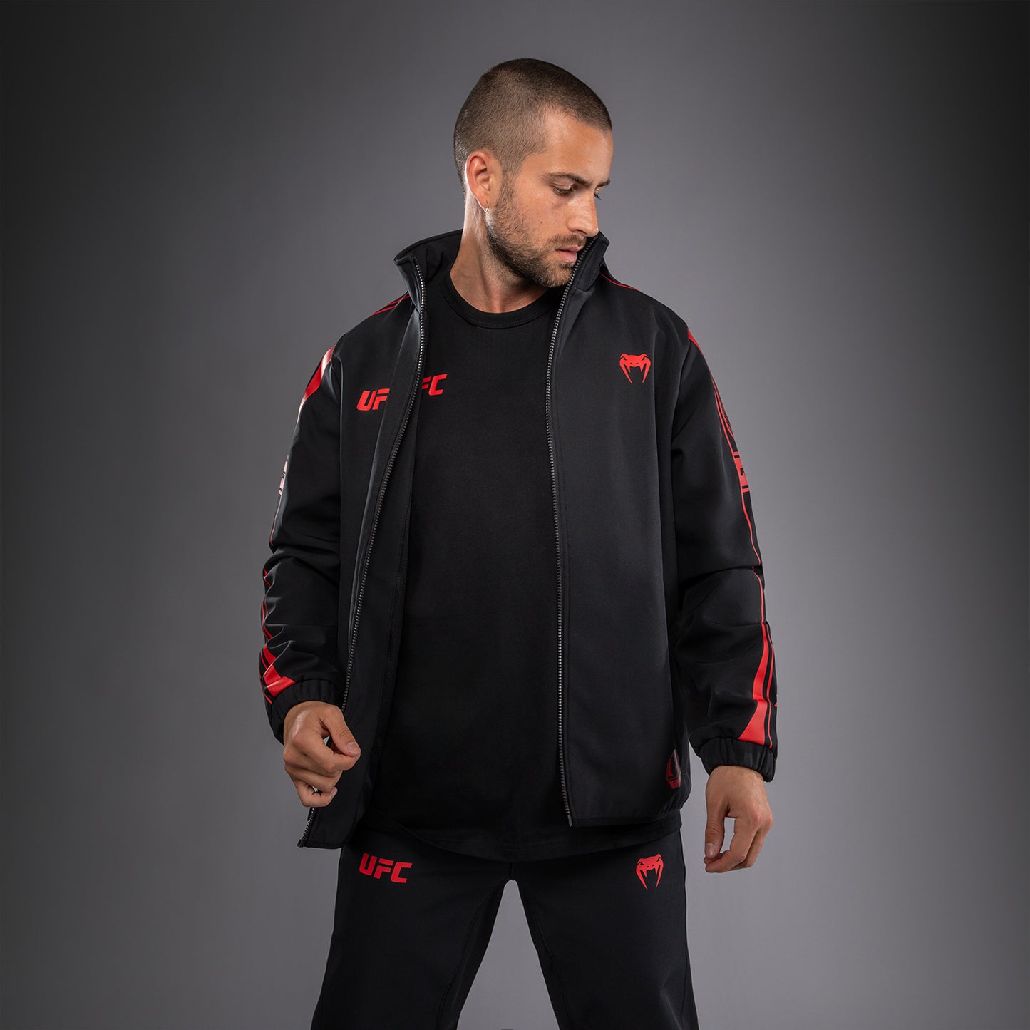 Sweat à Capuche Zippé pour Homme Venum UFC Unity by Venum Authentic Fight Week - Noir
