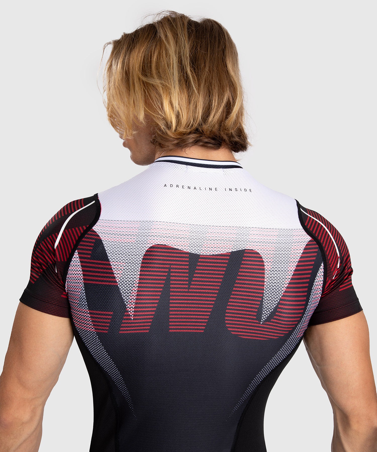 Rashguard À Manches Courtes pour Hommes Venum Adrenaline - Red - product-type_T-Shirts de Compression