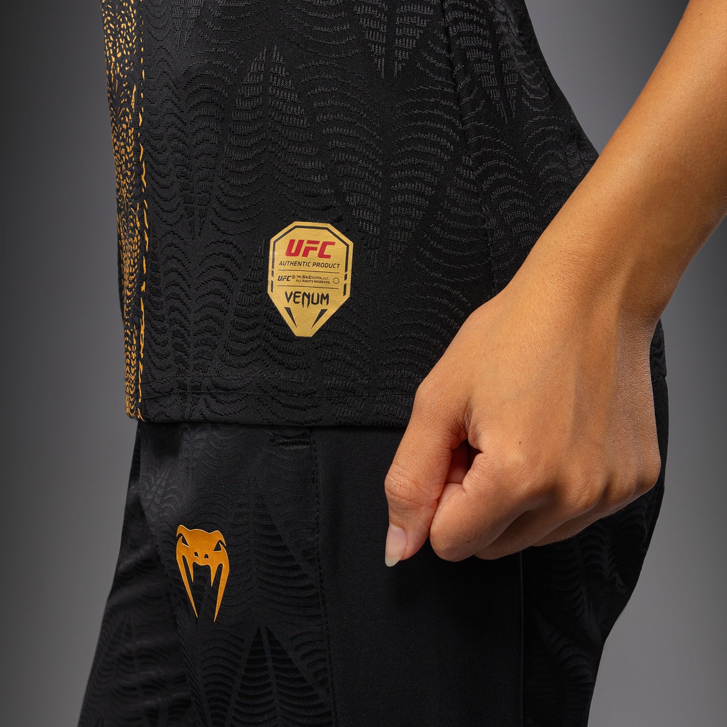 Maillot Officiel Walkout Femme Personnalisé UFC Zenith by Venum Authentic Fight Night - Champion