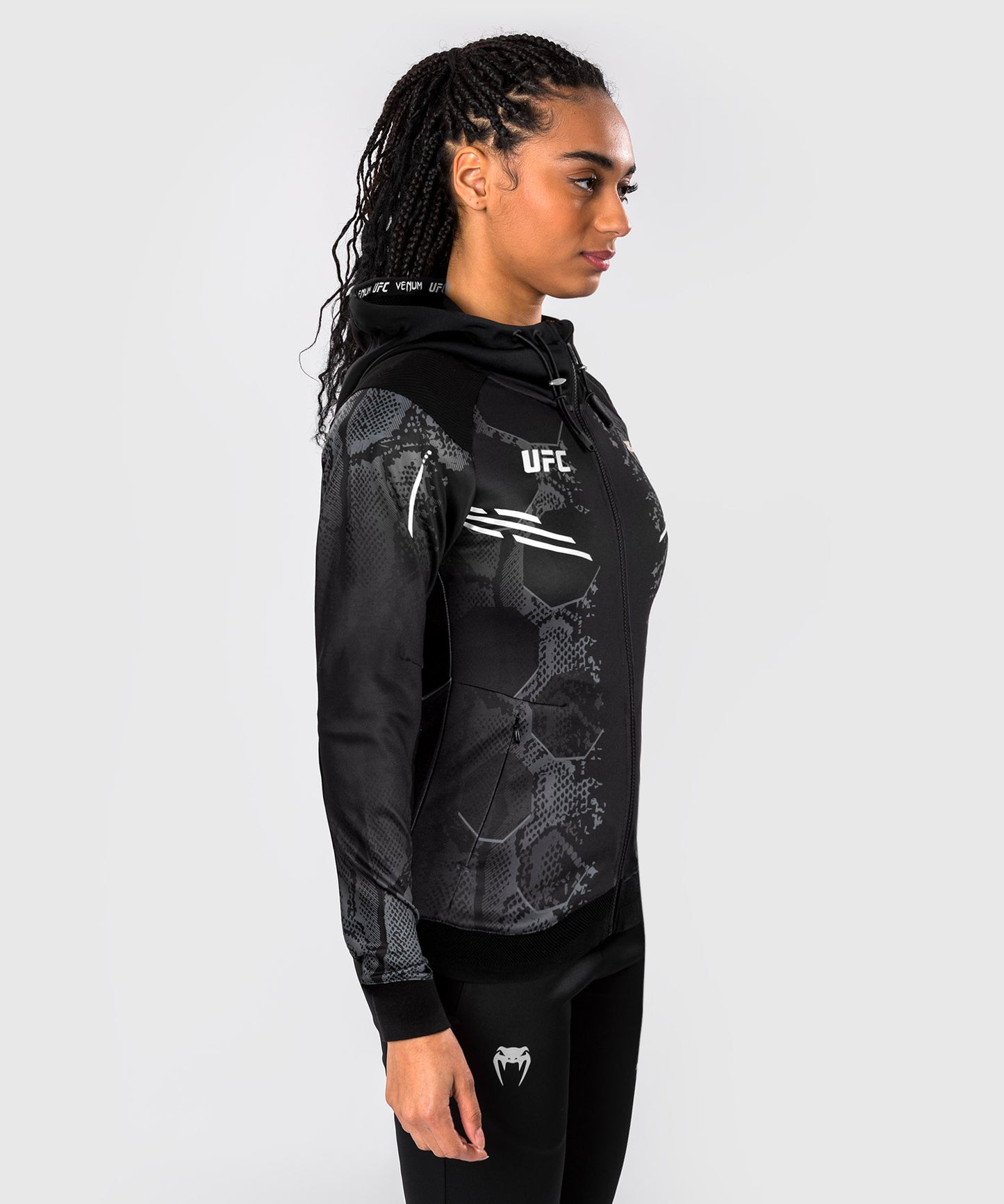 Veste à Capuche Personnalisée pour Femmes UFC Adrenaline by Venum Authentic Fight Night - Noir - product-type_Vestes