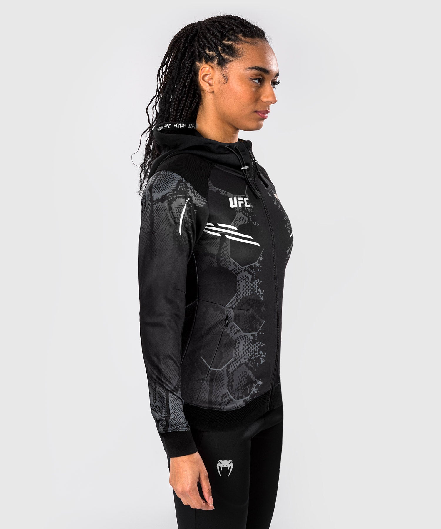Veste à Capuche Personnalisée pour Femmes UFC Adrenaline by Venum Authentic Fight Night - Noir - product-type_Vestes
