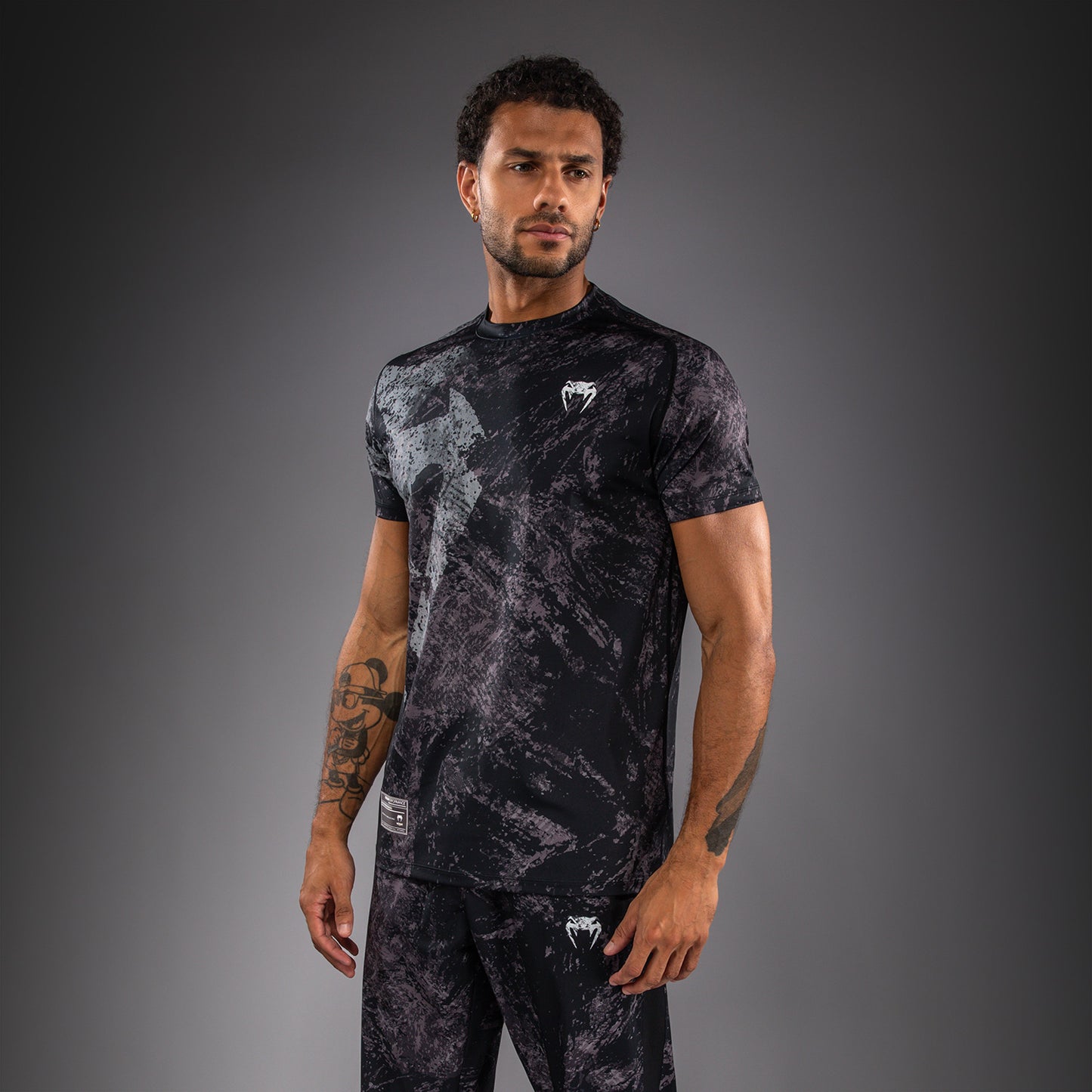 T-shirt Dry Tech Venum Rage & Workout - Noir/Gris