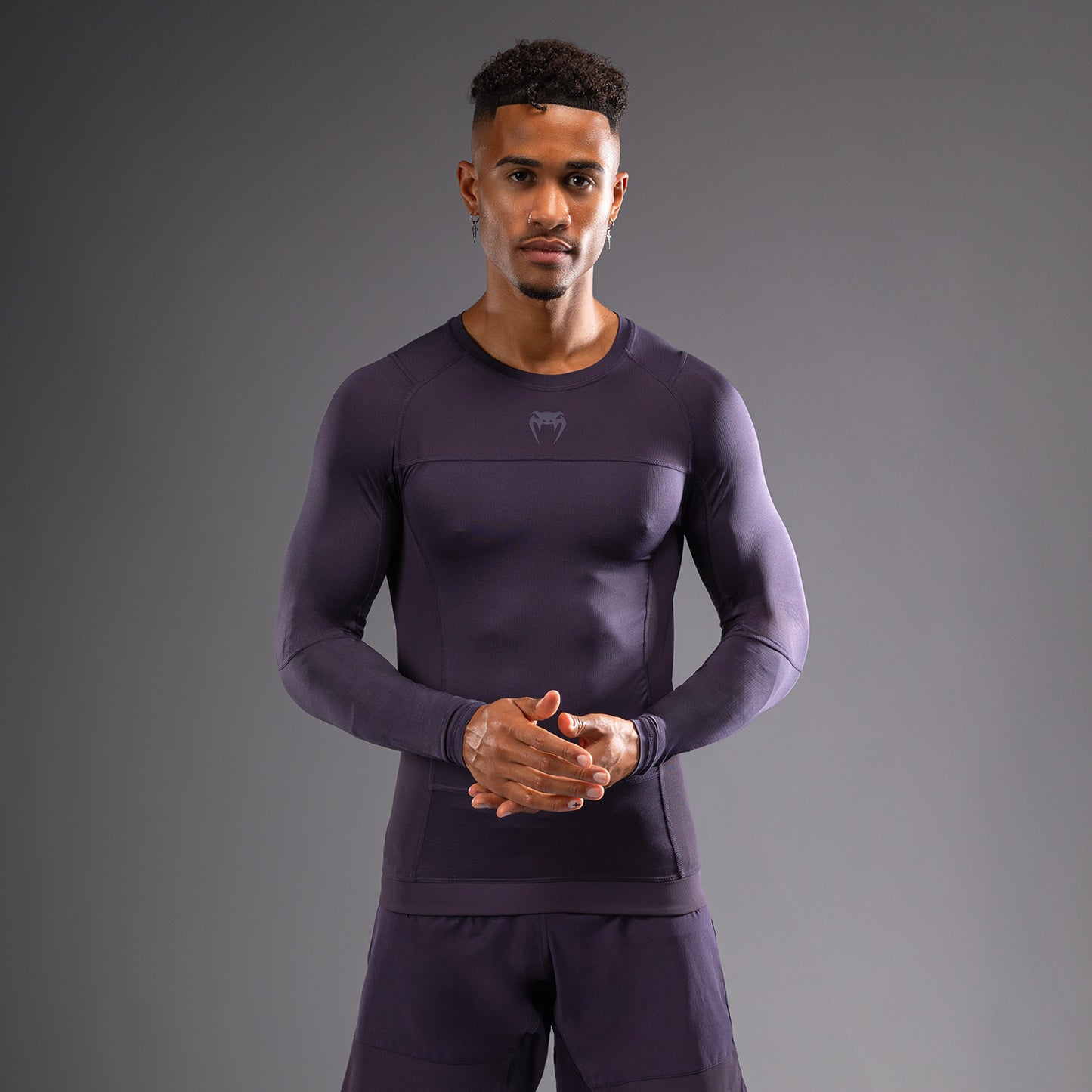 Rashguard à Manches Longues Venum G-Fit Air pour Hommes - Violet Intense - product-type_T-Shirts de Compression